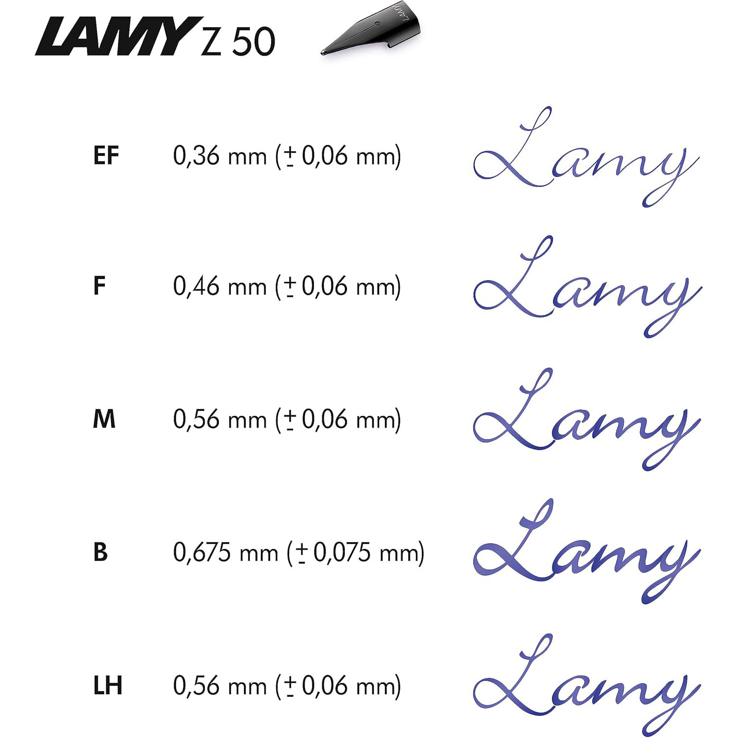 LAMY Feder Z50 schwarz St�rke M