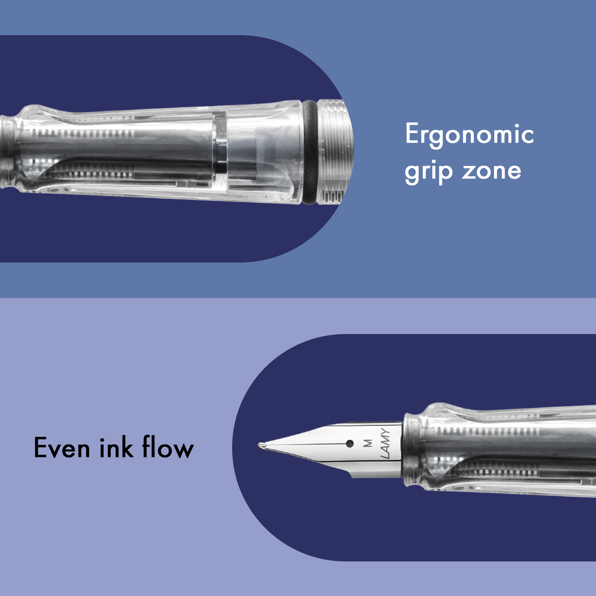 LAMY Safari vista F�ller ergonomischer Griff mit Feder i...