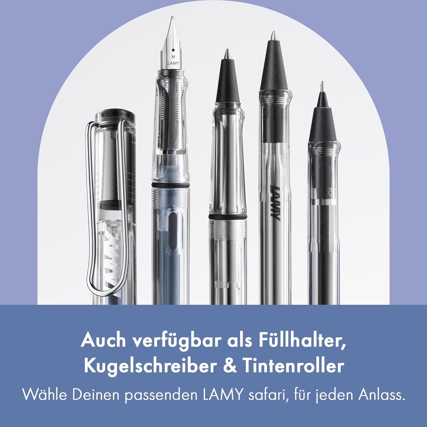 LAMY Druckbleistift Safari VISTA TRANSPARENT mit Mine 0,...