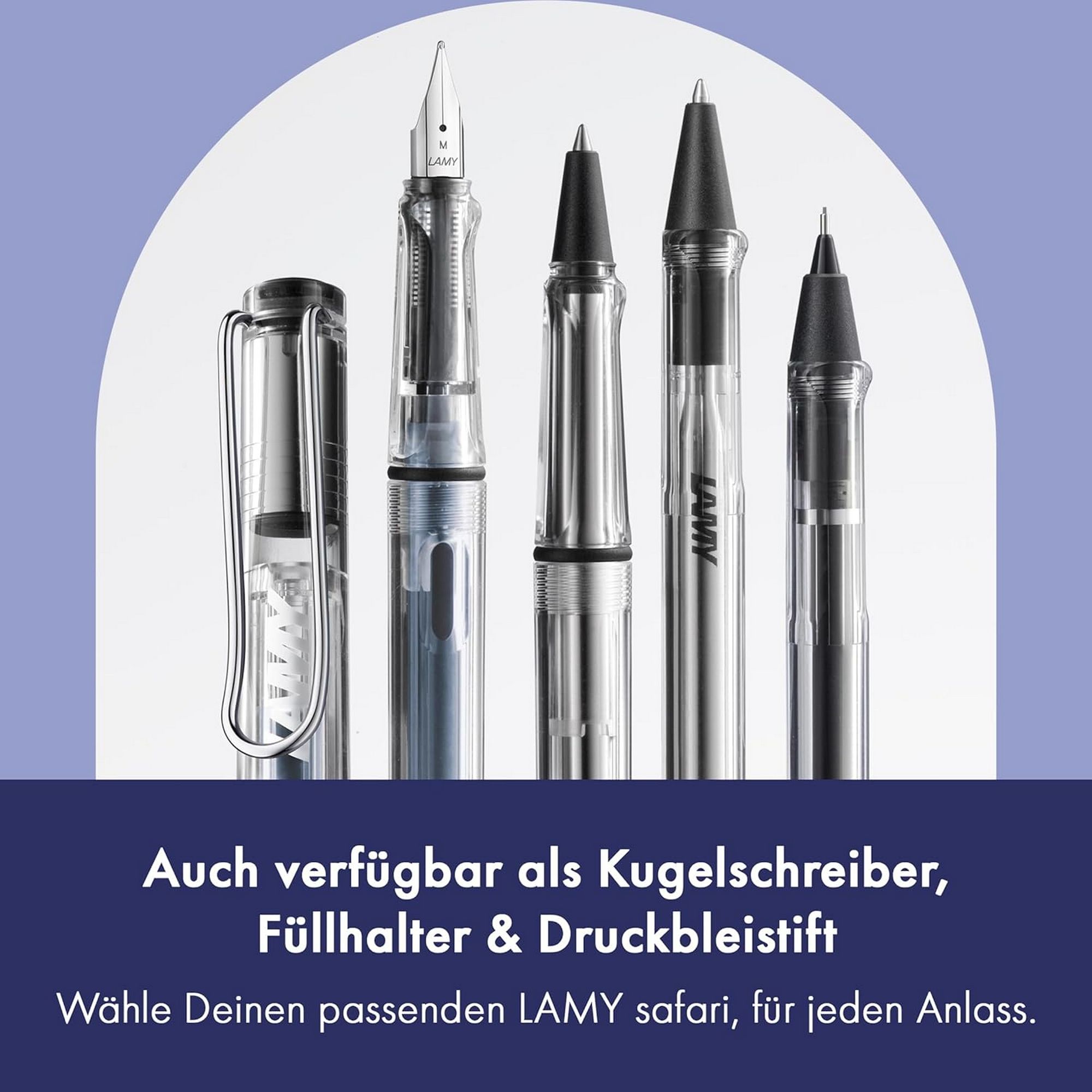 LAMY Safari vista Tintenroller Strichbreite M mit Tinten...