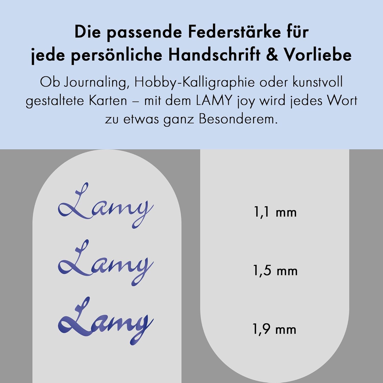 LAMY F�ller Silber 011 joy AL Sch�nschreibf�ller St�rke ...