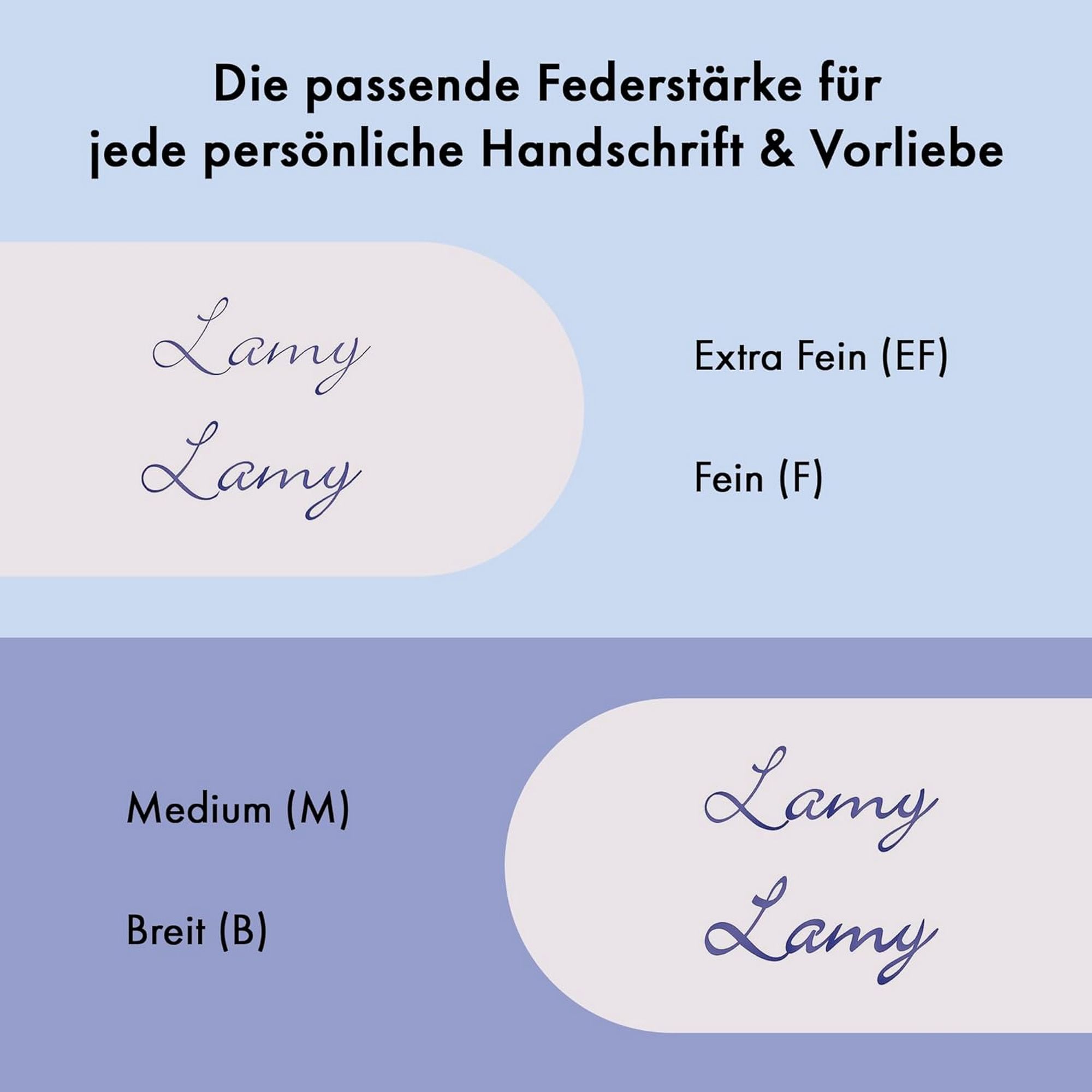 LAMY studio brushed F�ller Clip Stahlfeder Strichbreite ...