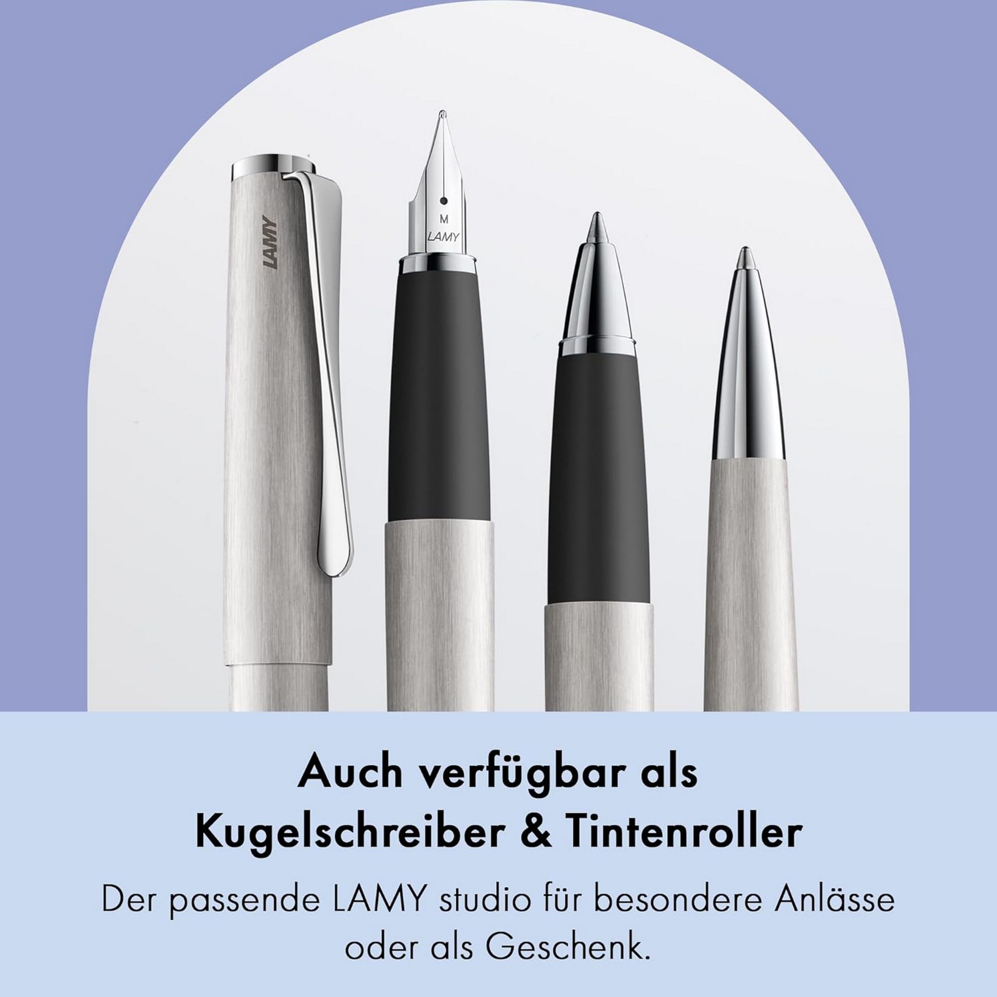LAMY studio brushed F�ller Clip Stahlfeder Strichbreite ...