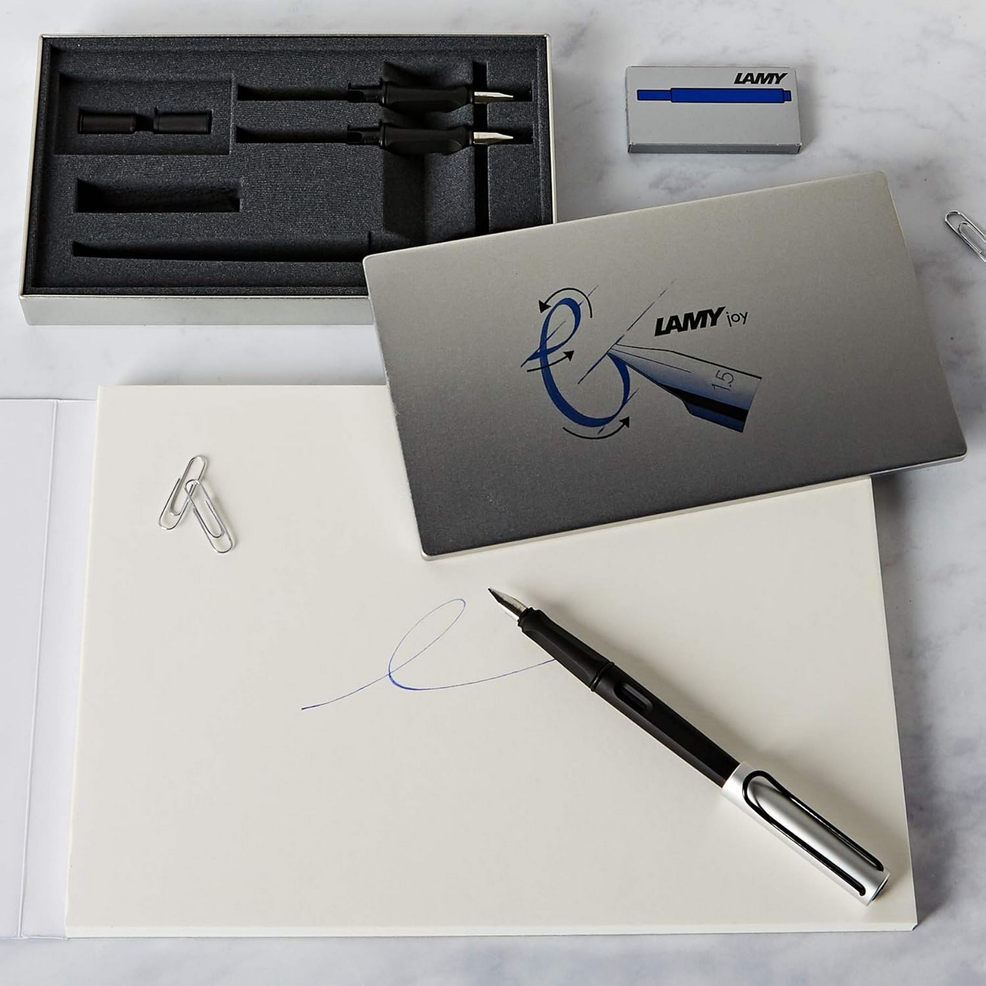 LAMY joy AL black Kalligraphie Sch�nschreib F�ller Set m...