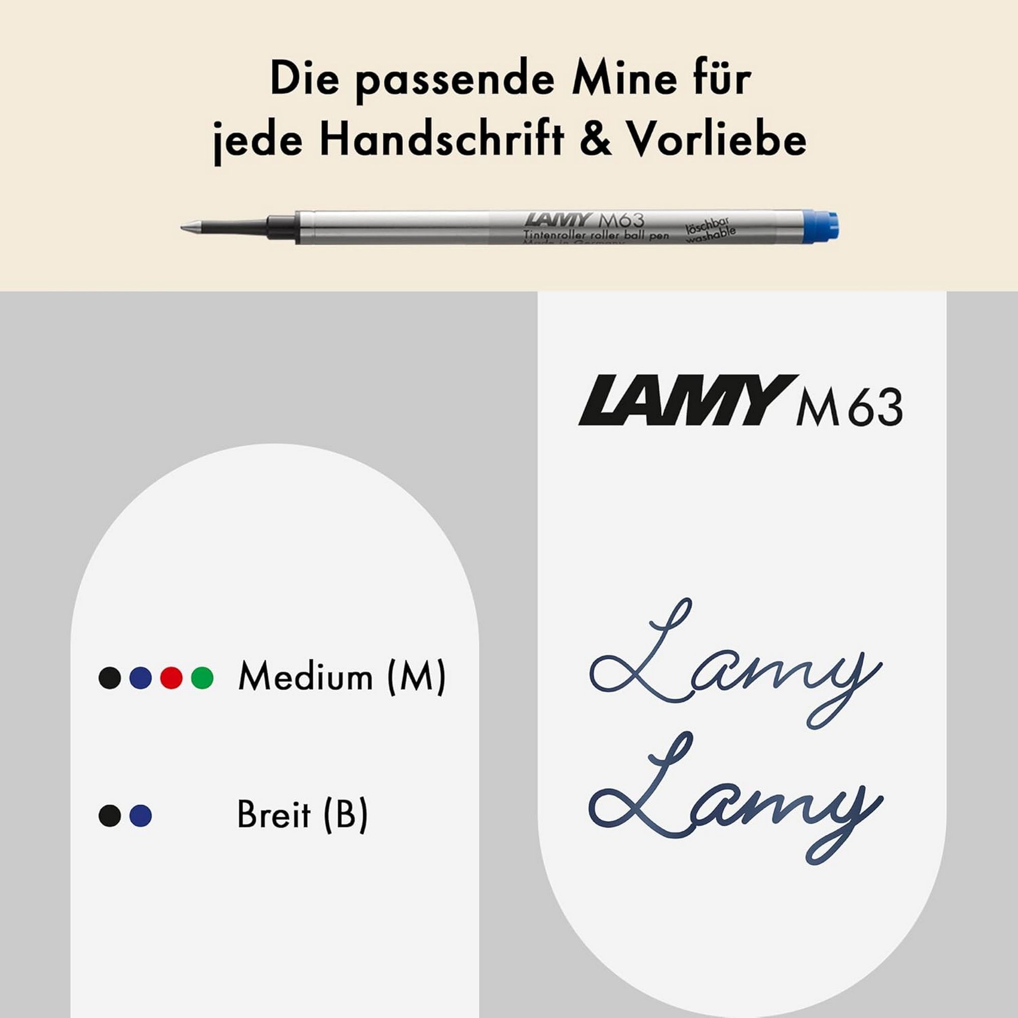 LAMY 2000 black Tintenroller Polycarbonat Geh�use St�rke...