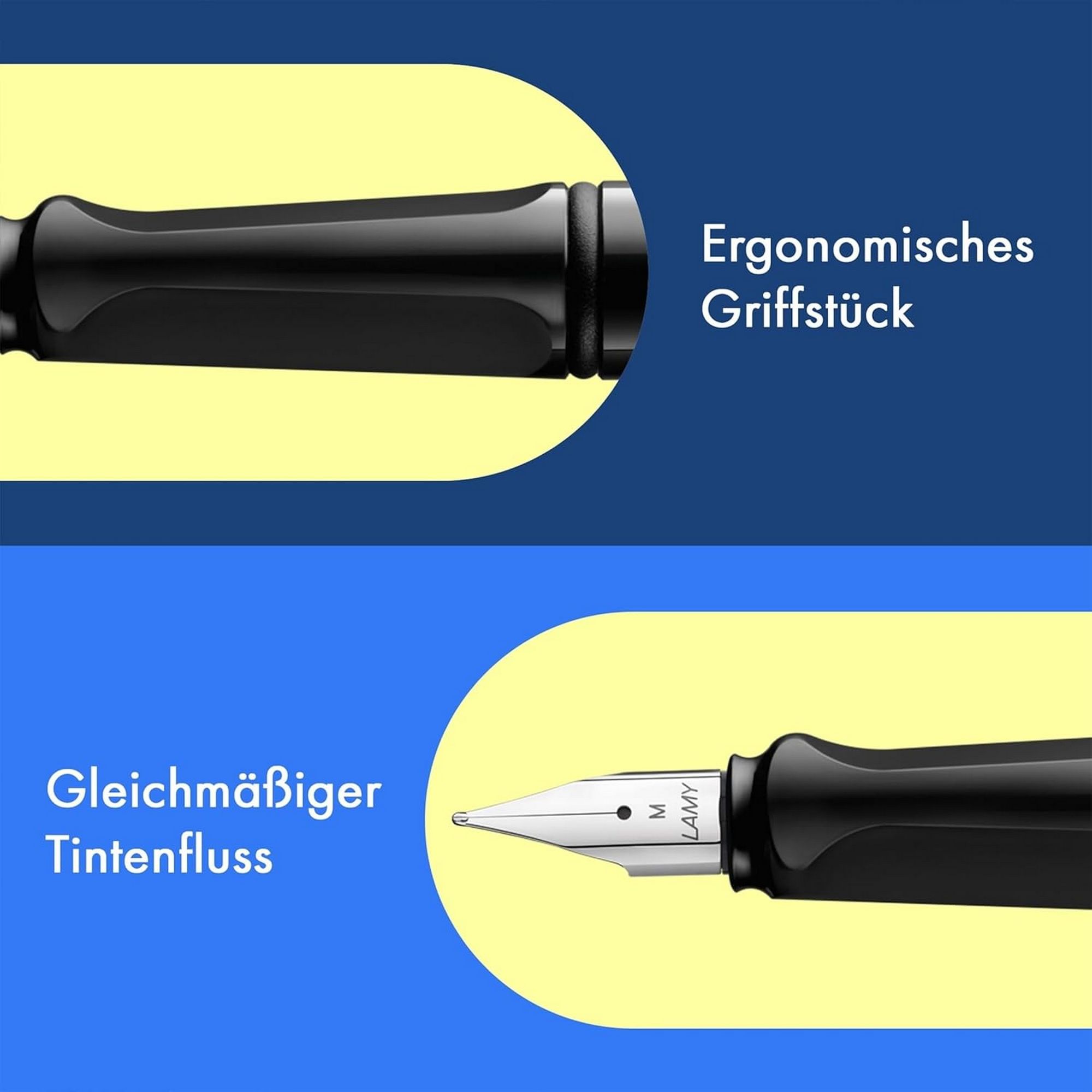 LAMY Safari black F�ller ergonomischer Griff mit Feder i...