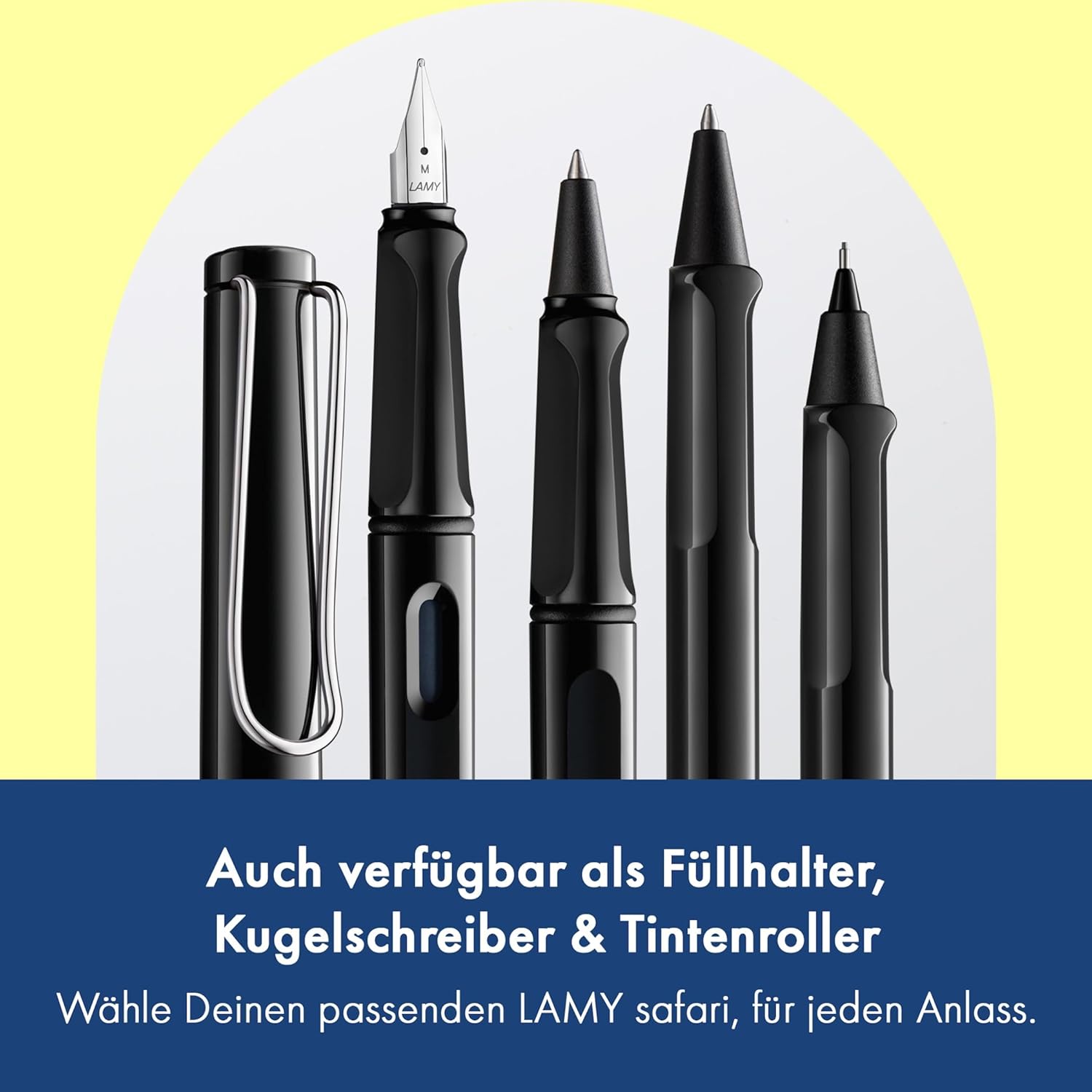 LAMY Druckbleistift Safari SCHWARZ mit Mine 0,5mm und Ra...