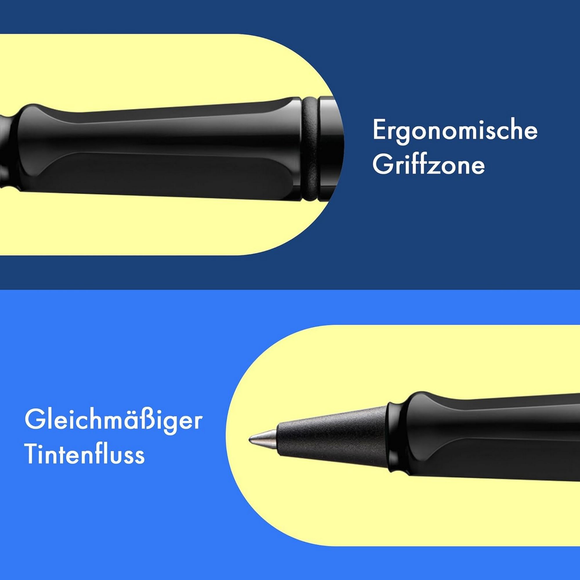 LAMY Safari black Tintenroller Strichbreite M mit Tinten...