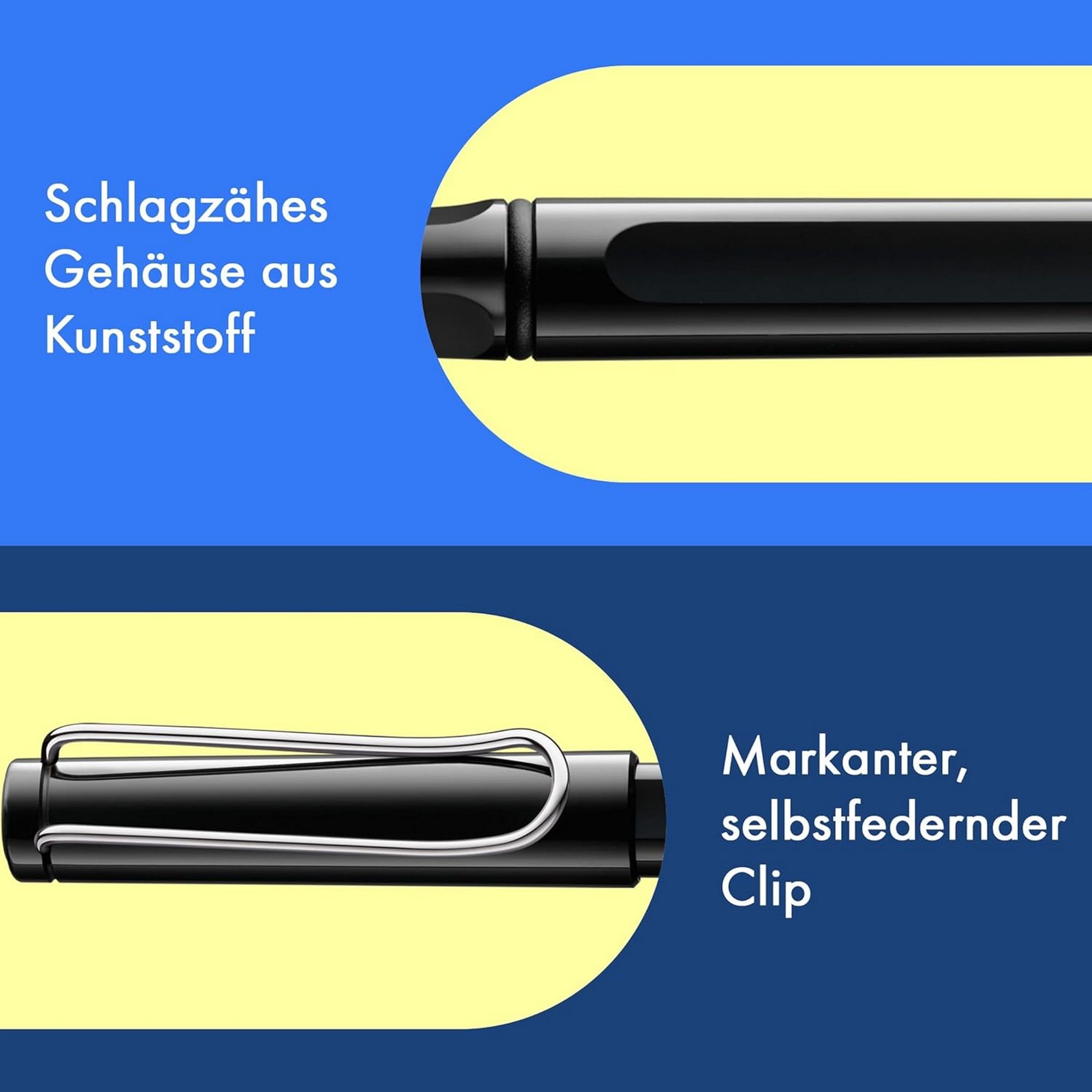 LAMY Safari black Tintenroller Strichbreite M mit Tinten...