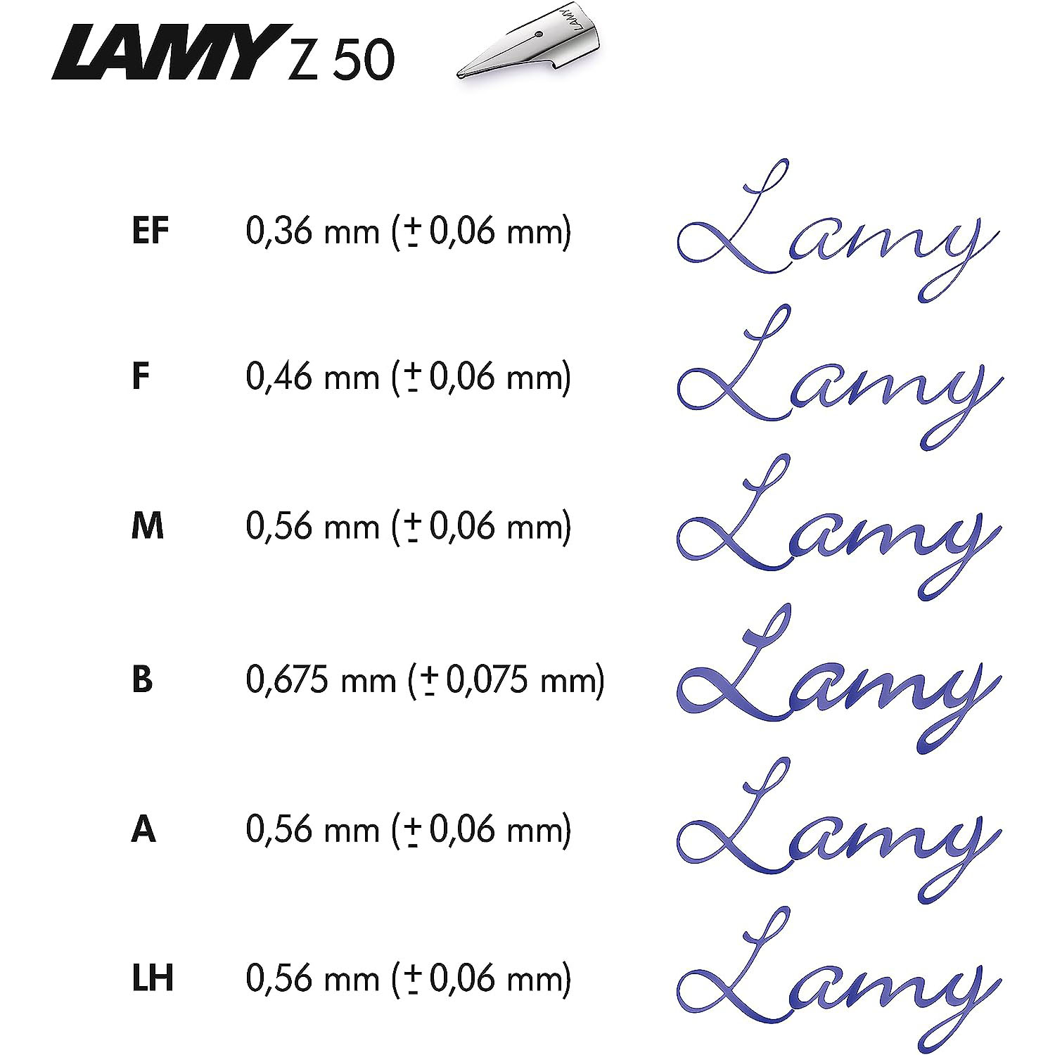 LAMY Feder Z50 blank St�rke EF