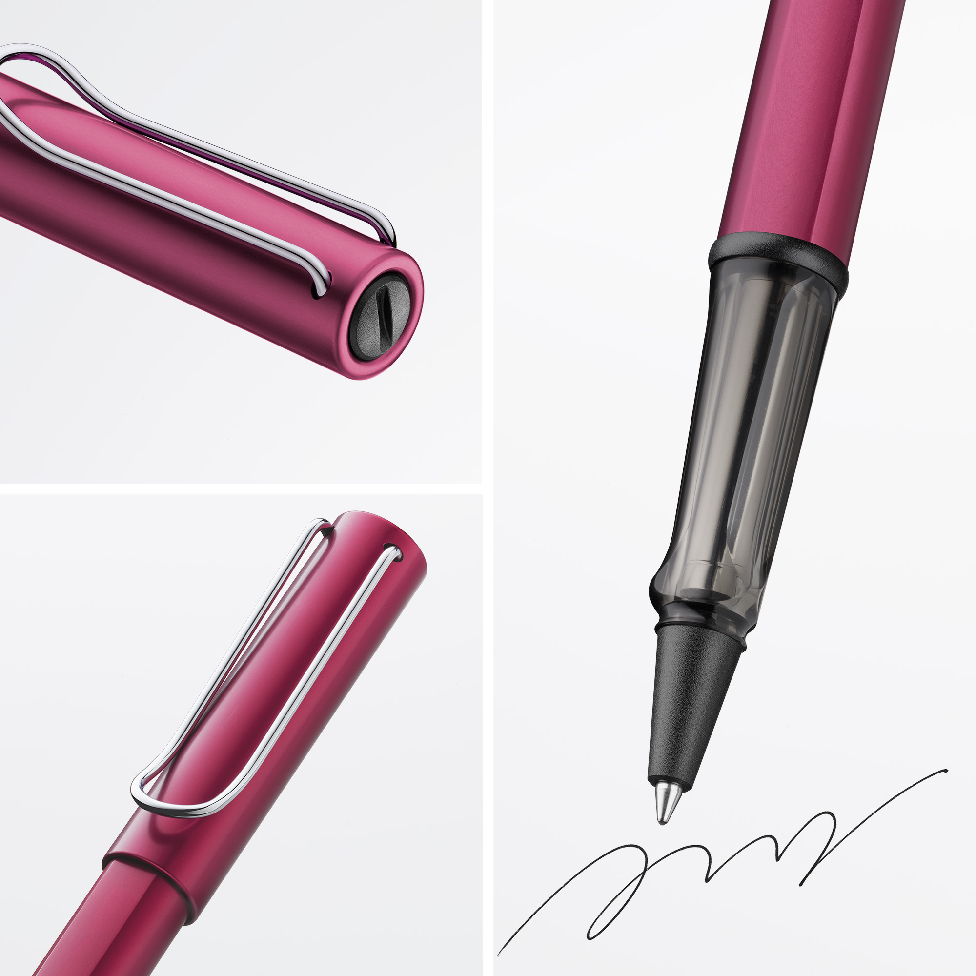 LAMY AL Star black purple Tintenroller leicht aus Alu mi...