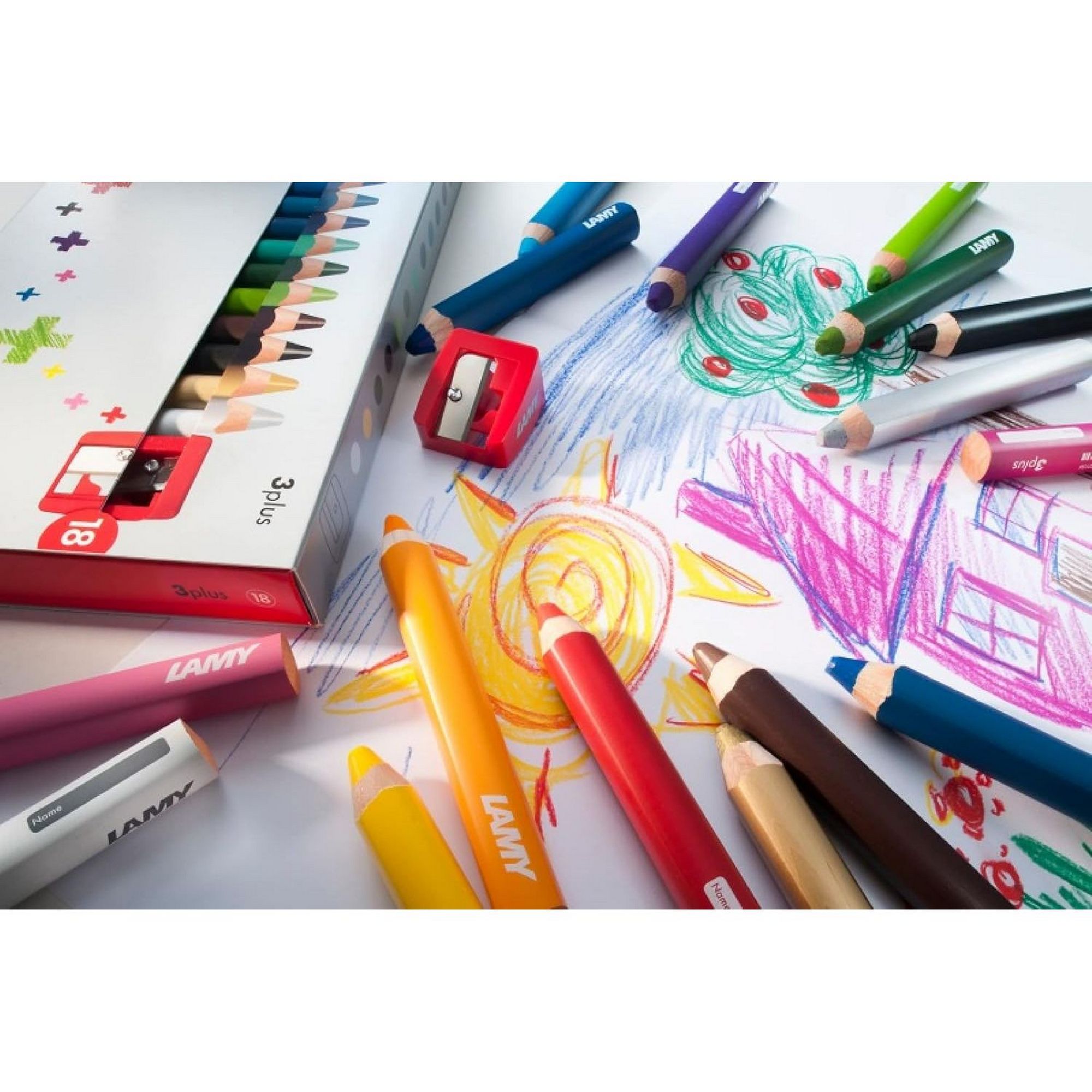 LAMY 6er Set Farb-, Aquarell- & Wachsmalstift in Einem -...