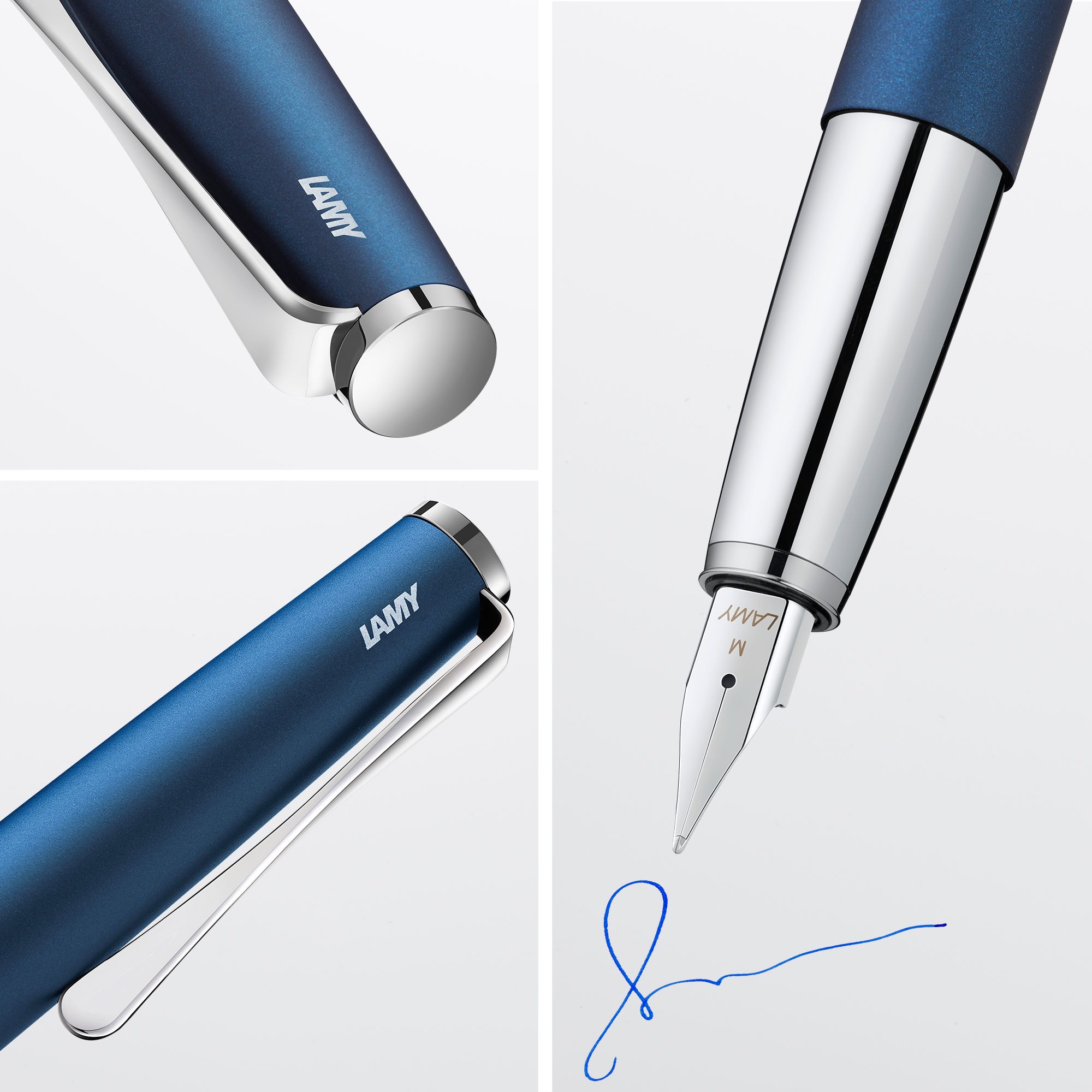 LAMY studio imperialblue F�ller F�ller Clip Stahlfeder S...