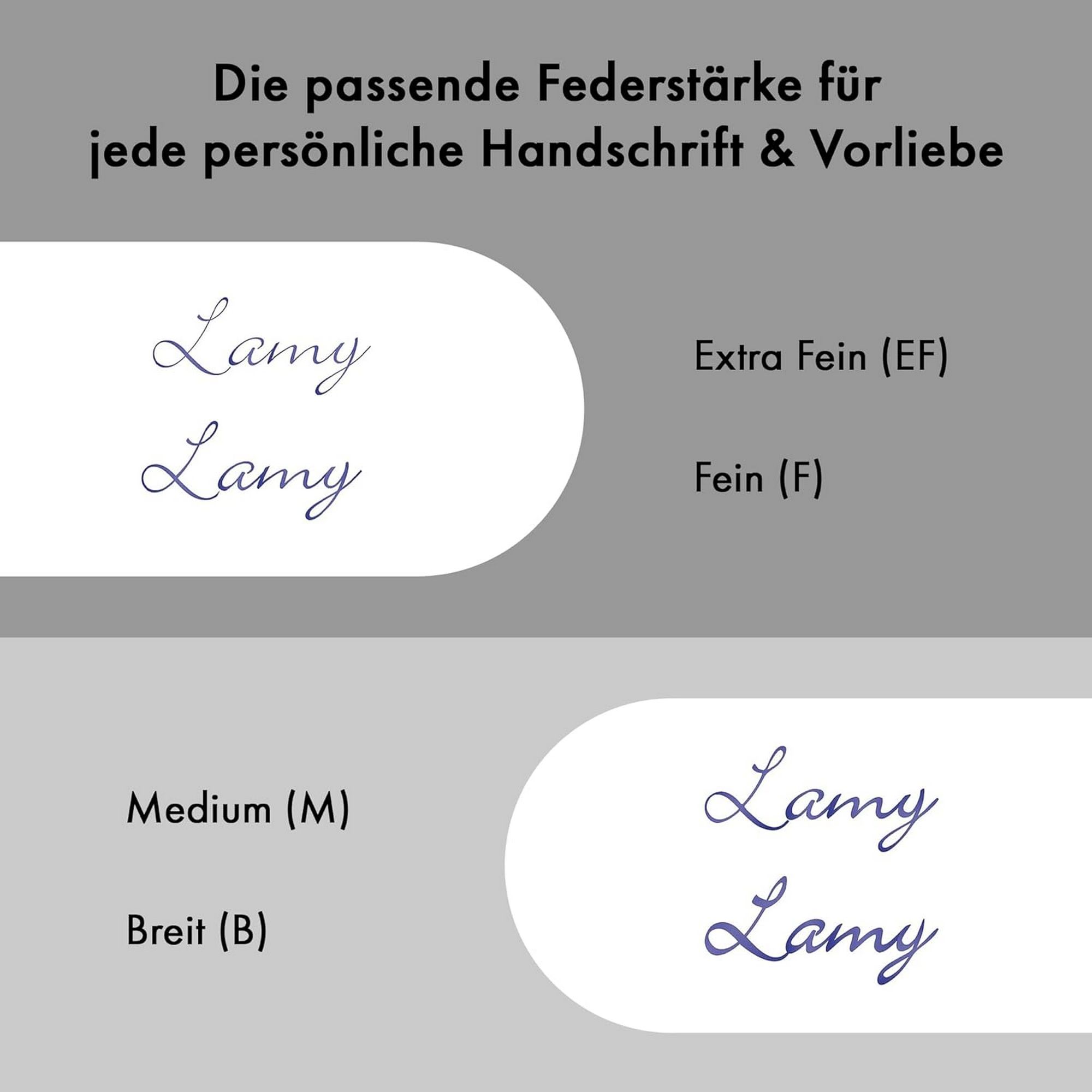 LAMY studio imperialblue F�ller F�ller Clip Stahlfeder S...