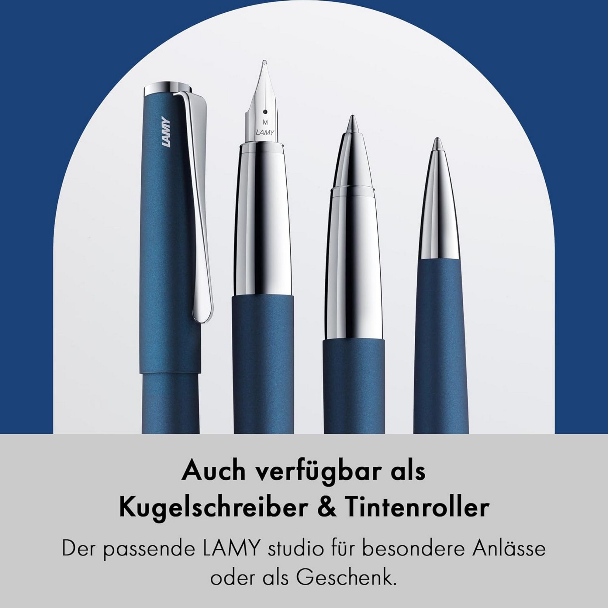 LAMY studio imperialblue F�ller F�ller Clip Stahlfeder S...