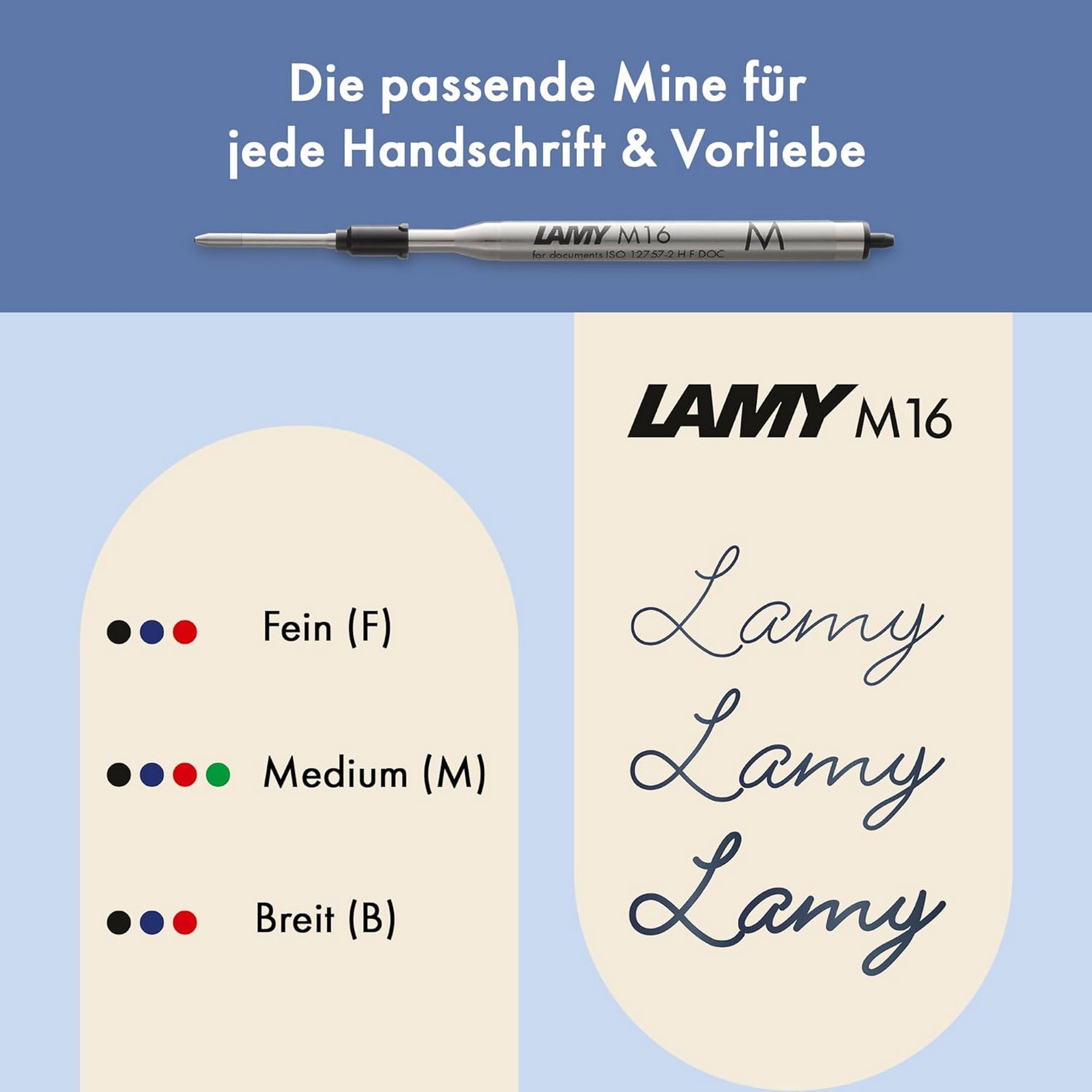 LAMY noto blue-silver Kugelschreiber Griff Alu Geh�use l...