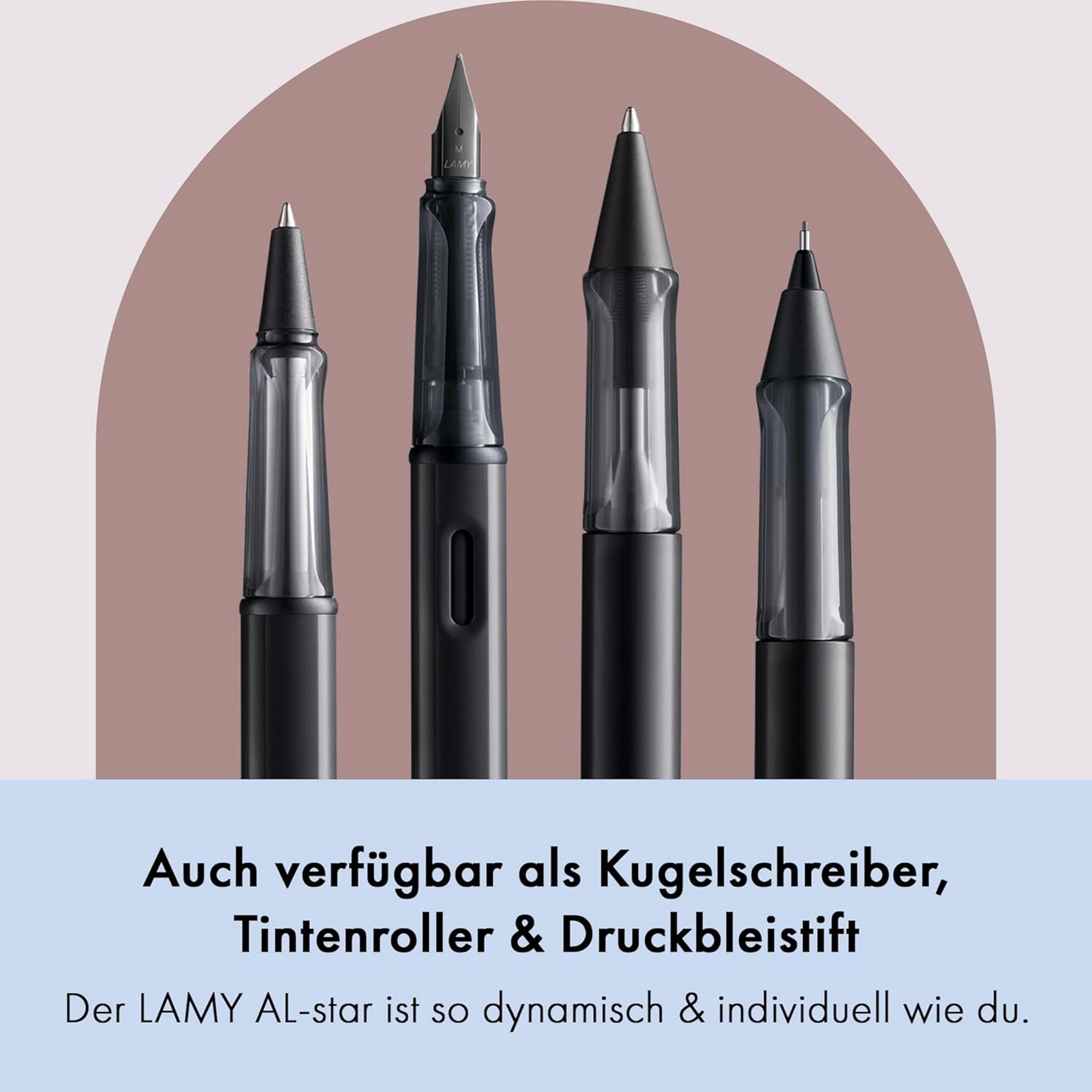 LAMY AL Star schwarz F�ller ergonomischer Griff mit Fede...