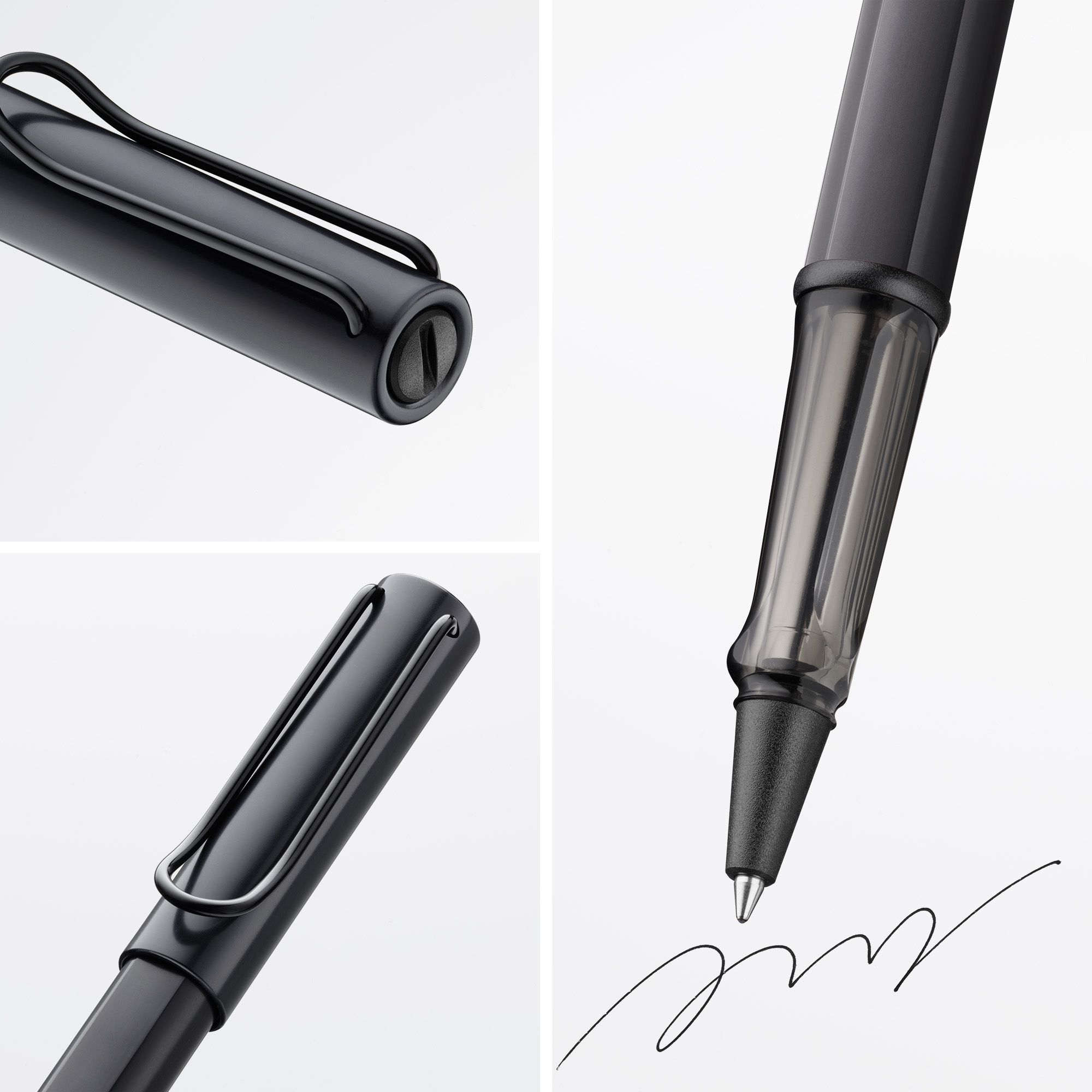 LAMY AL Star black Tintenroller leicht aus Alu mit Mine ...