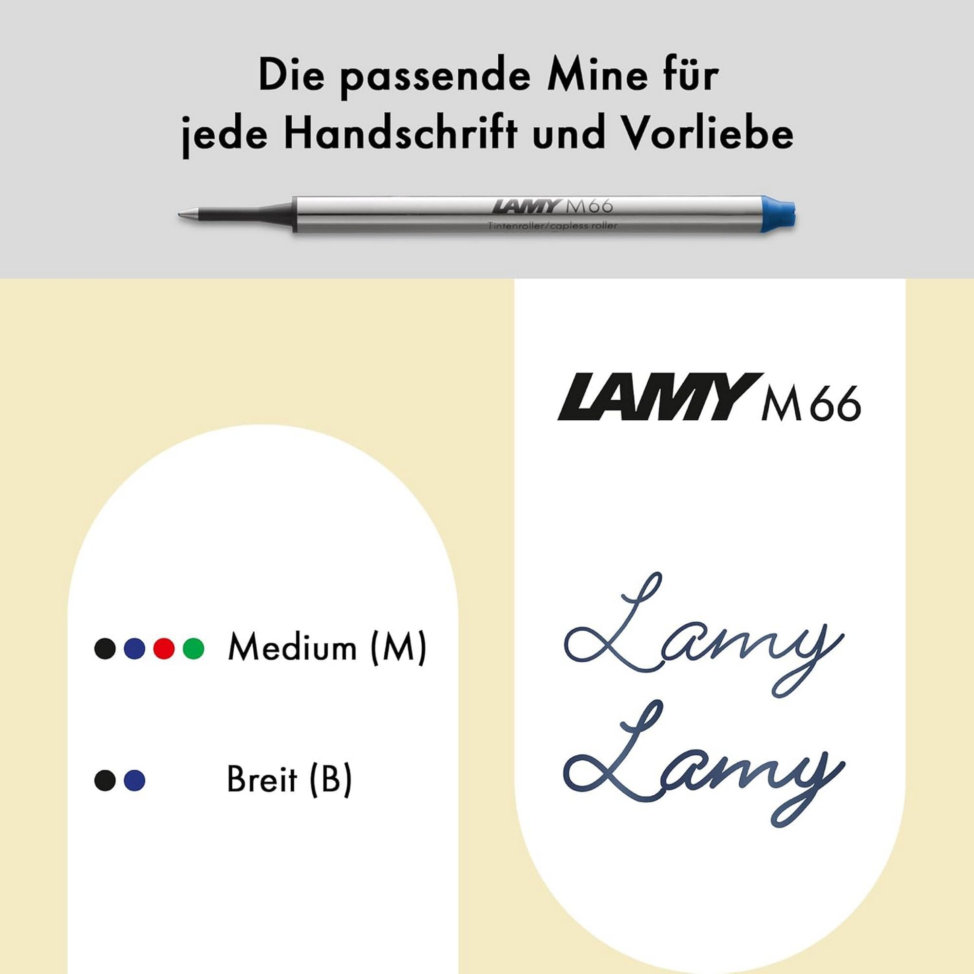 LAMY swift Palladium Tintenroller Edelstahl Strichbreite...