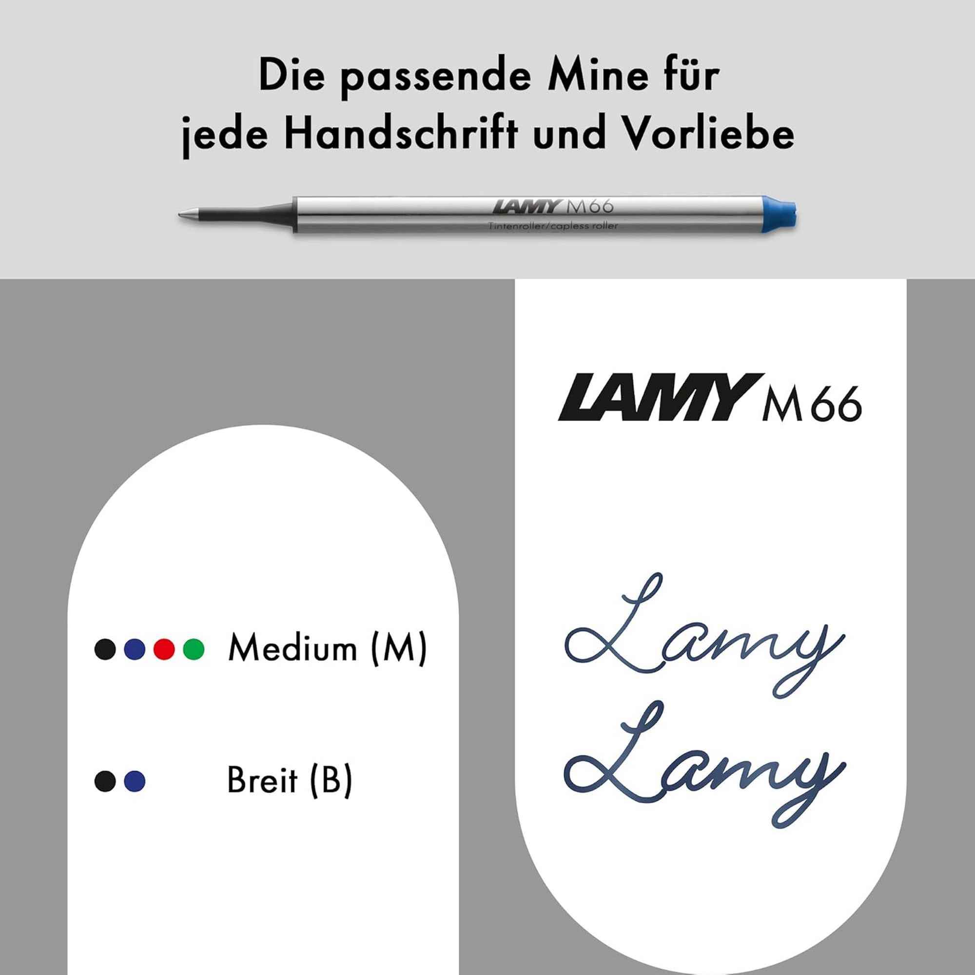 LAMY swift anthrazit Tintenroller Edelstahl Strichbreite...