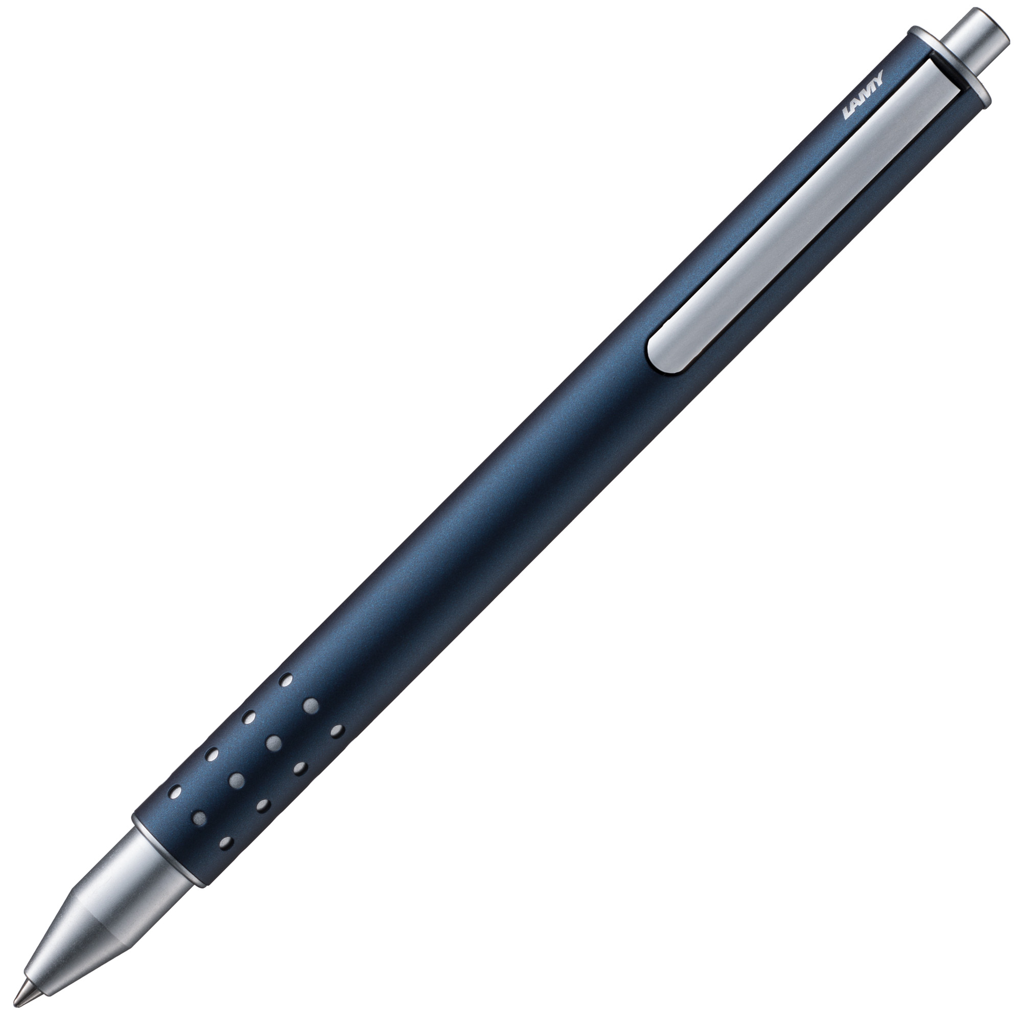 LAMY swift imperialblue Tintenroller Edelstahl Strichbre...