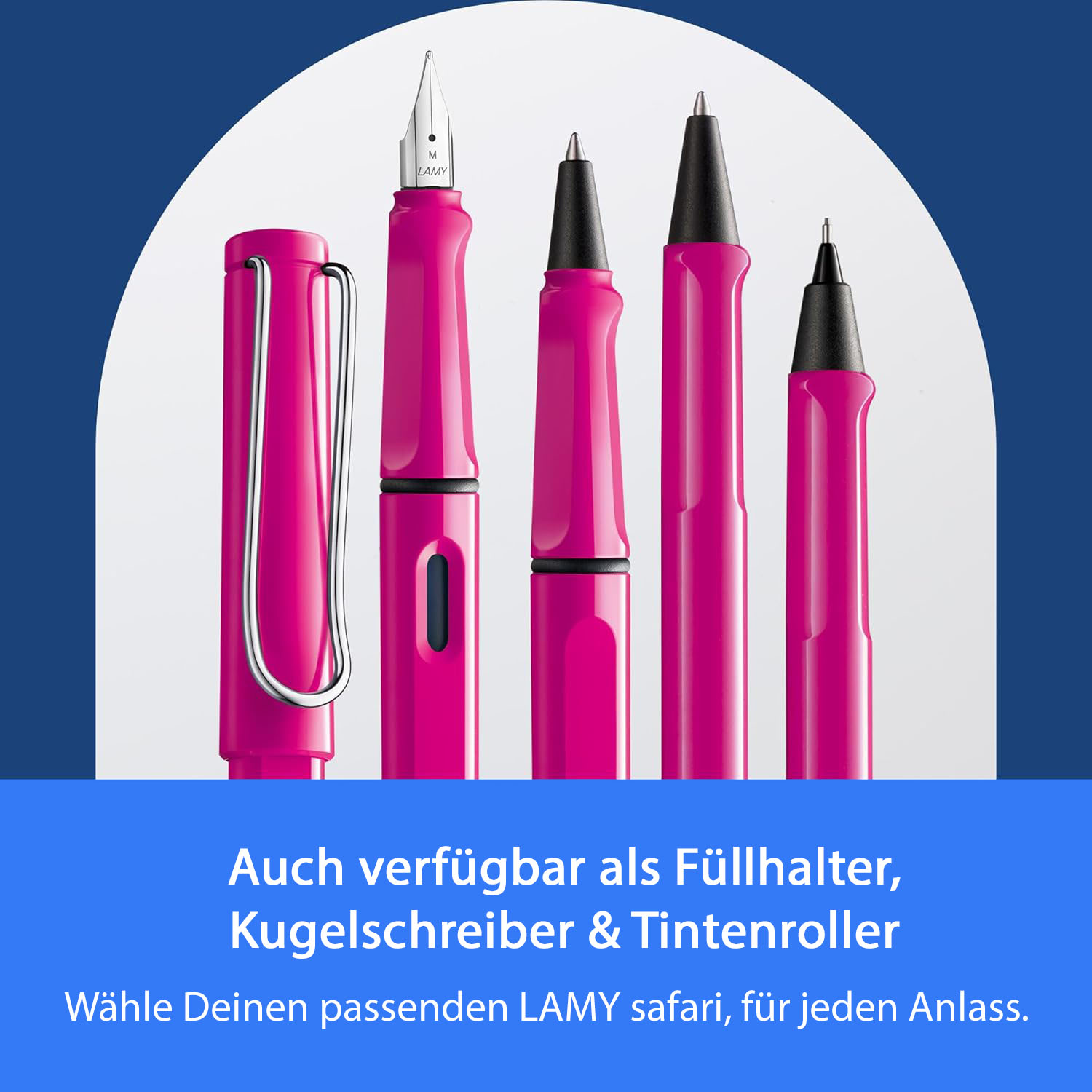 LAMY Druckbleistift Safari PINK mit Mine 0,5mm und Radie...