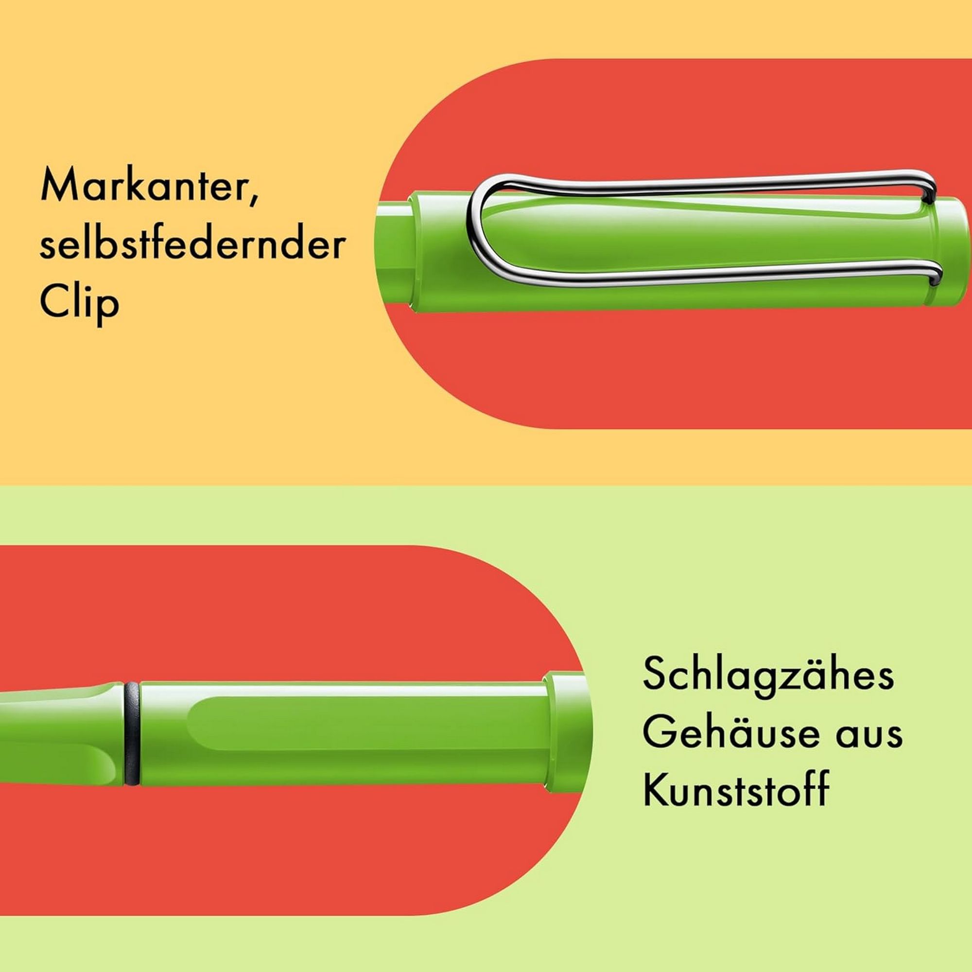 LAMY Safari green Tintenroller ergonomisch Strichbreite ...