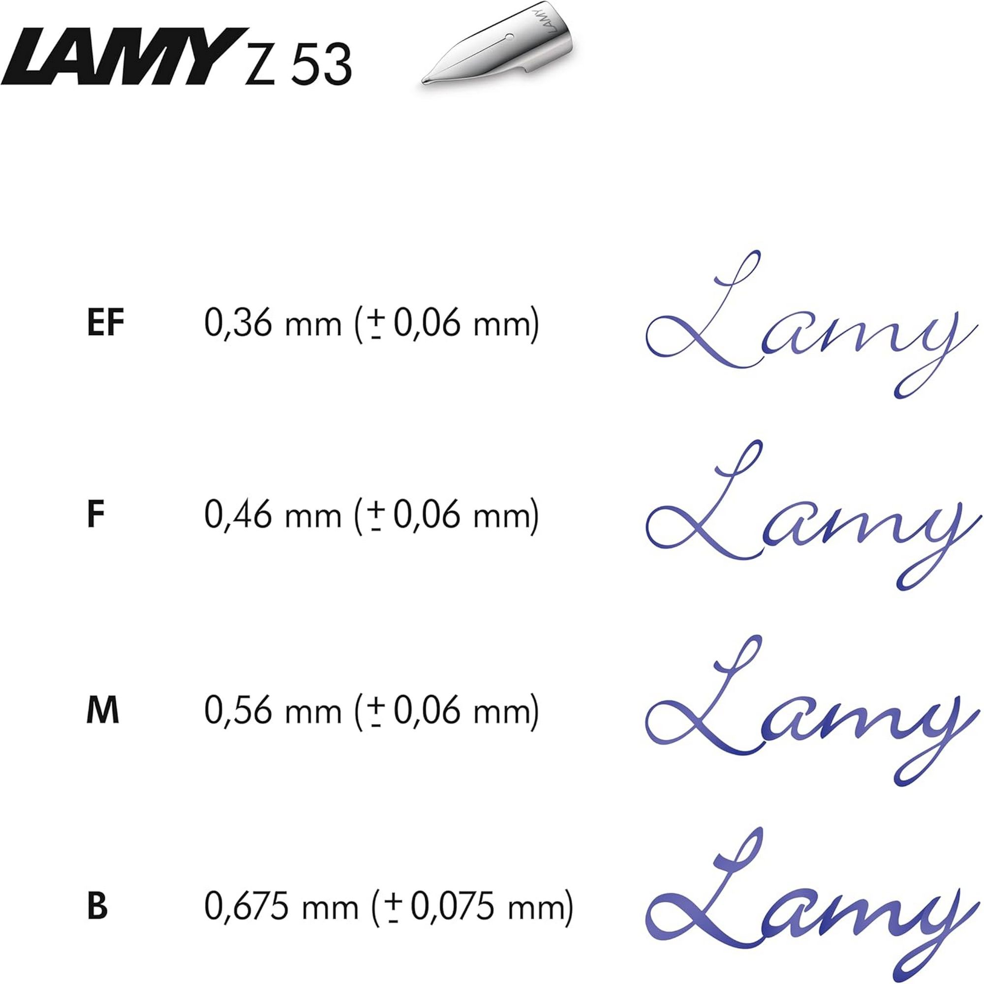 LAMY Z 53 Feder 888 Ersatzfeder aus poliertem Edelstahl ...
