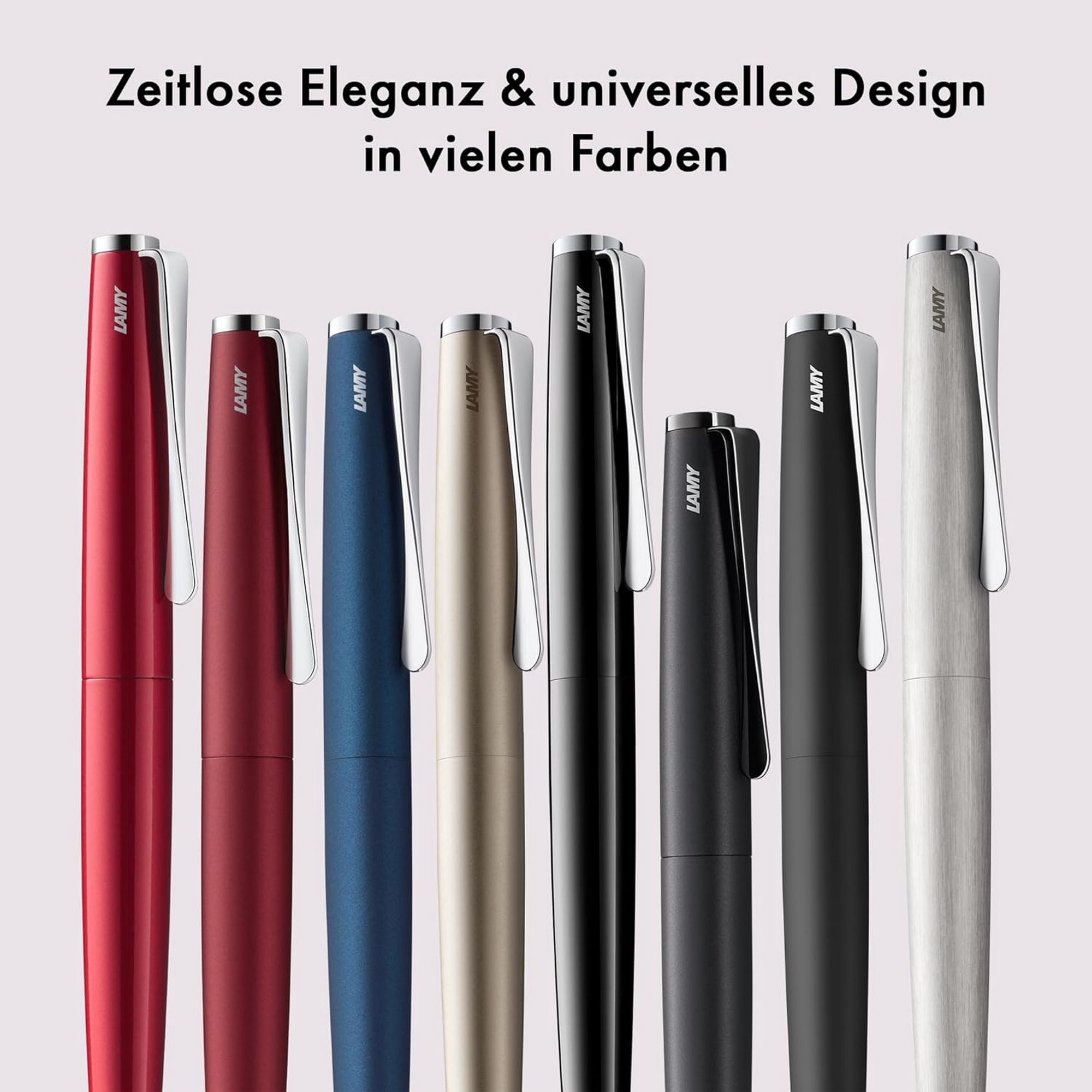 LAMY studio lx-all-black Kugelschreiber Edelstahl Clip G...