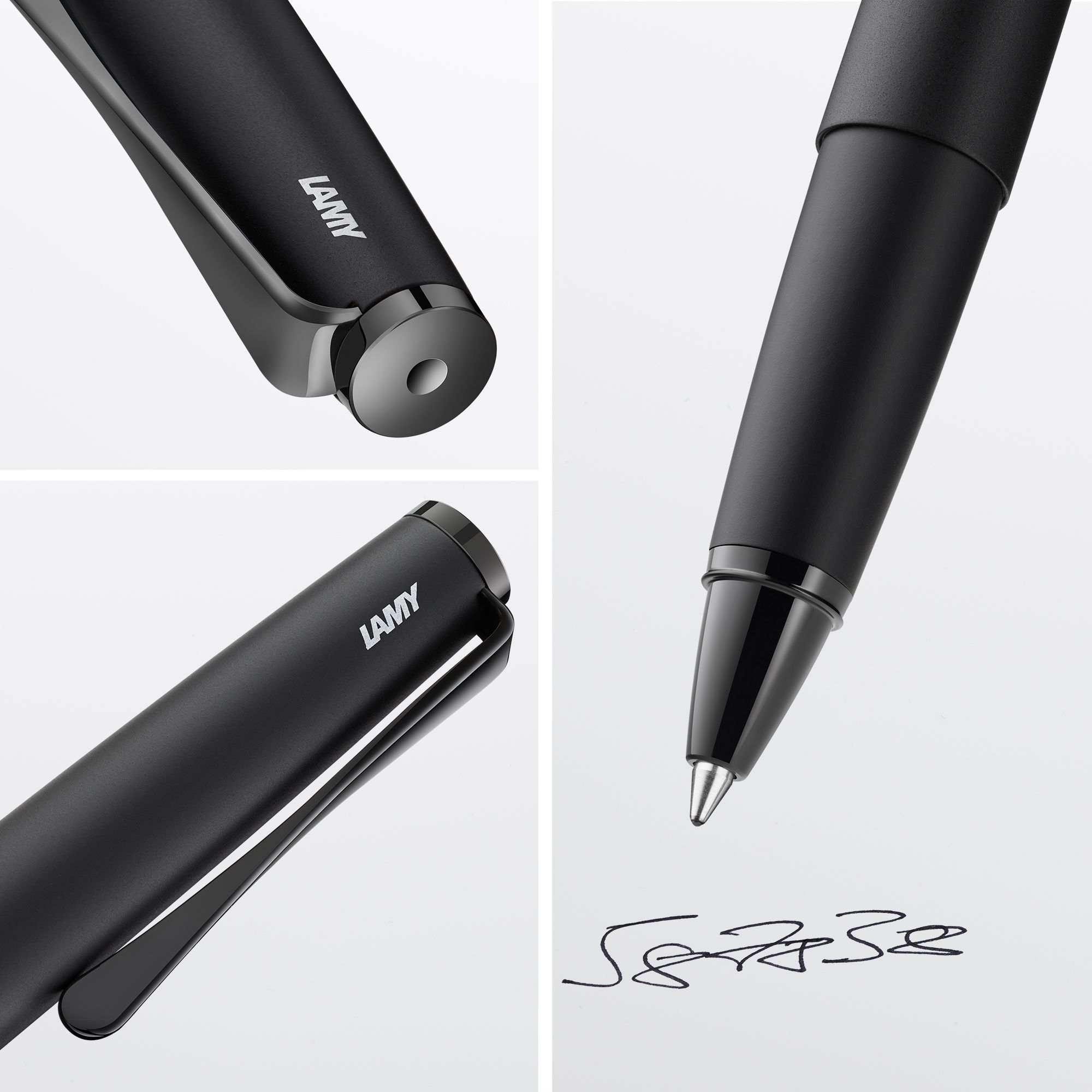 LAMY studio lx-all-black Tintenroller Metall Geh�use Cli...