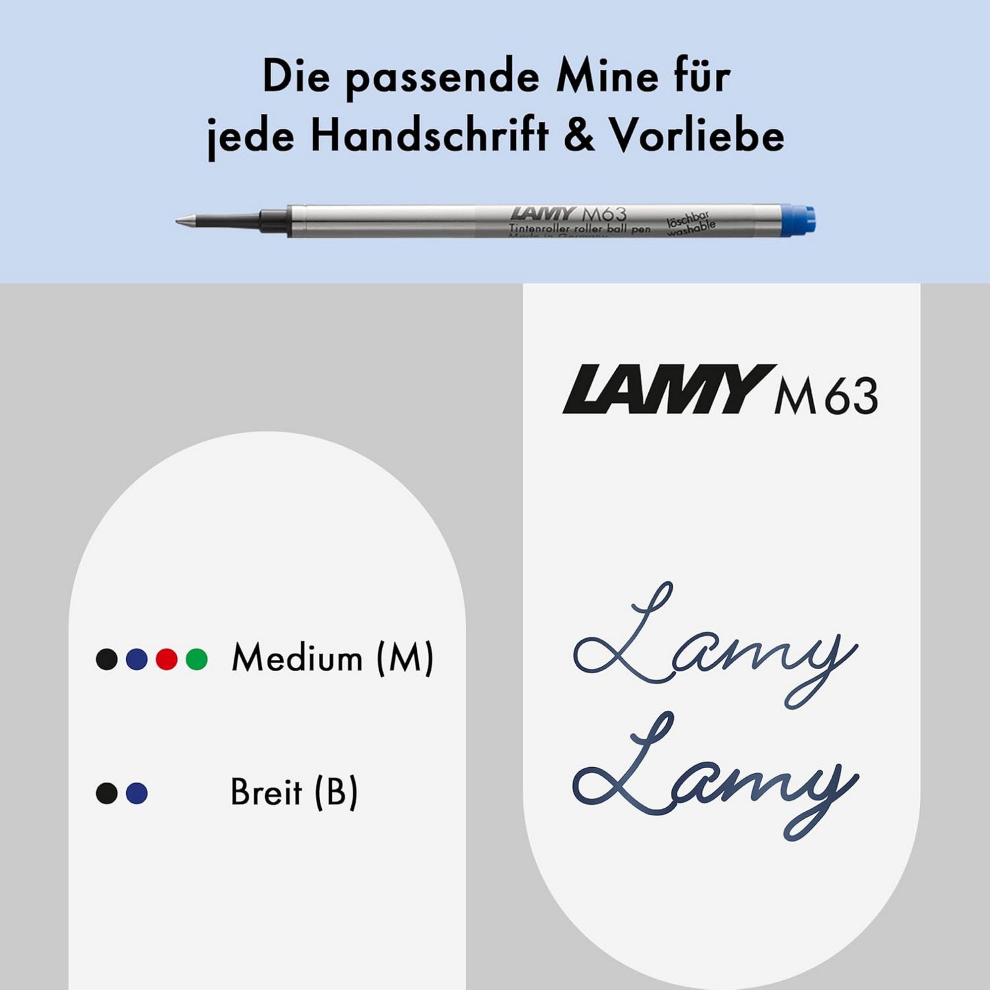 LAMY studio lx-all-black Tintenroller Metall Geh�use Cli...