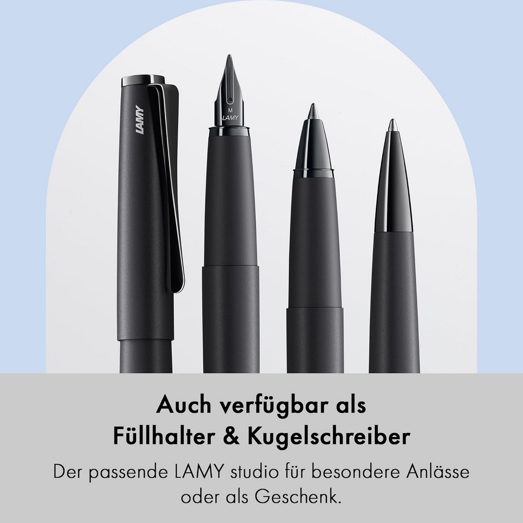 LAMY studio lx-all-black Tintenroller Metall Geh�use Cli...