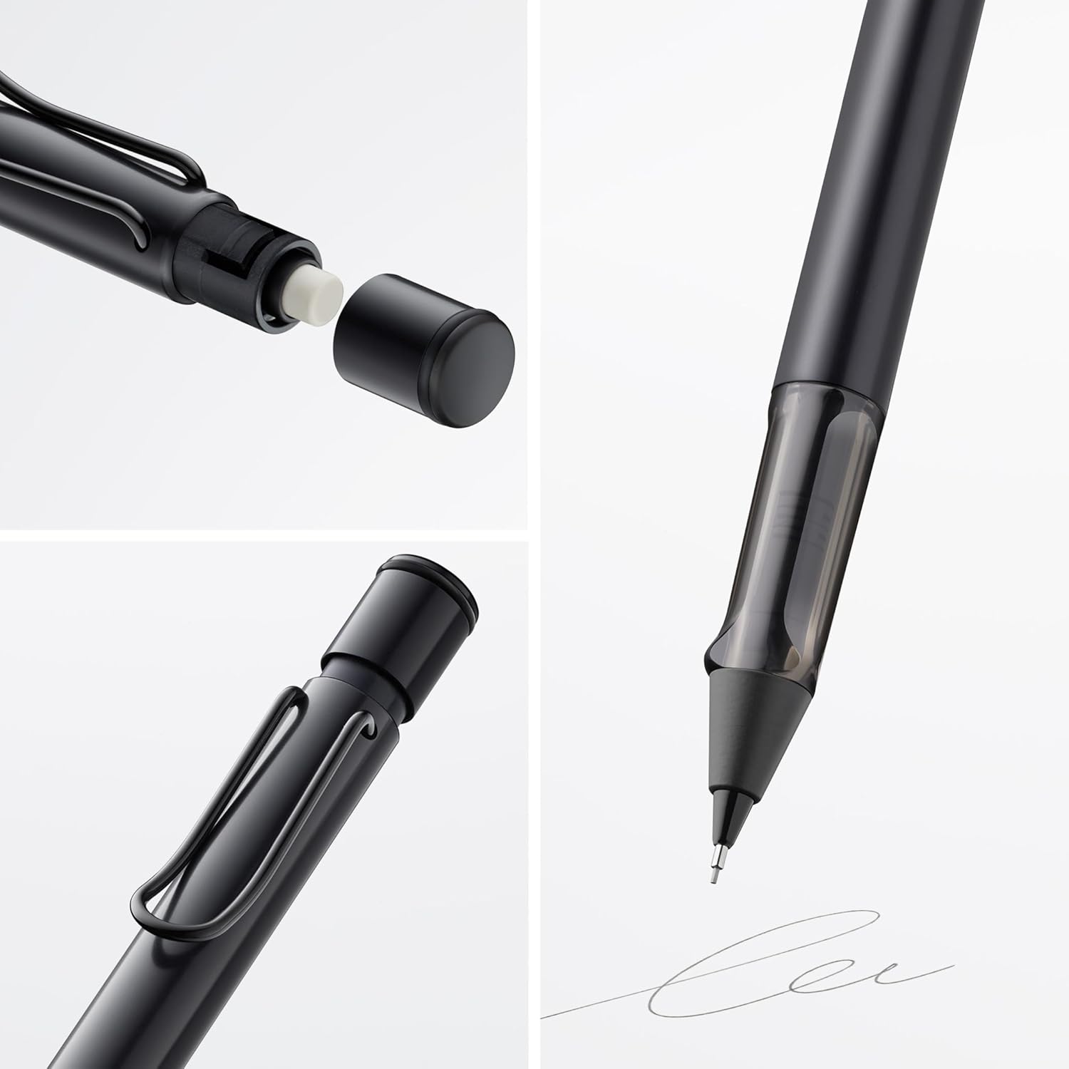 LAMY Druckbleistift AL Star SCHWARZ mit Mine 0,5mm und R...