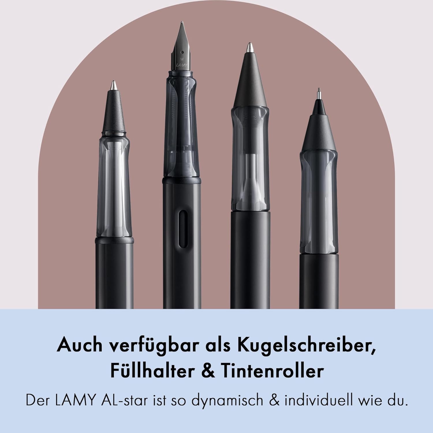 LAMY Druckbleistift AL Star SCHWARZ mit Mine 0,5mm und R...