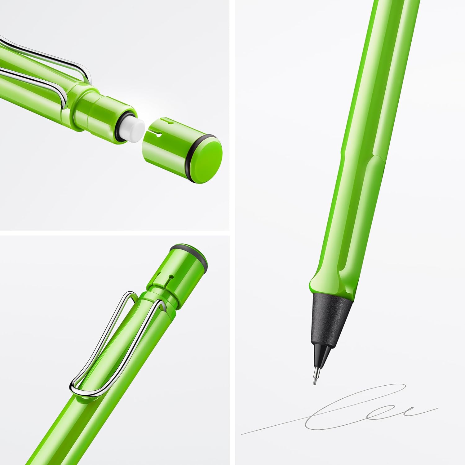 LAMY Druckbleistift Safari GR�N mit Mine 0,5mm und Radie...
