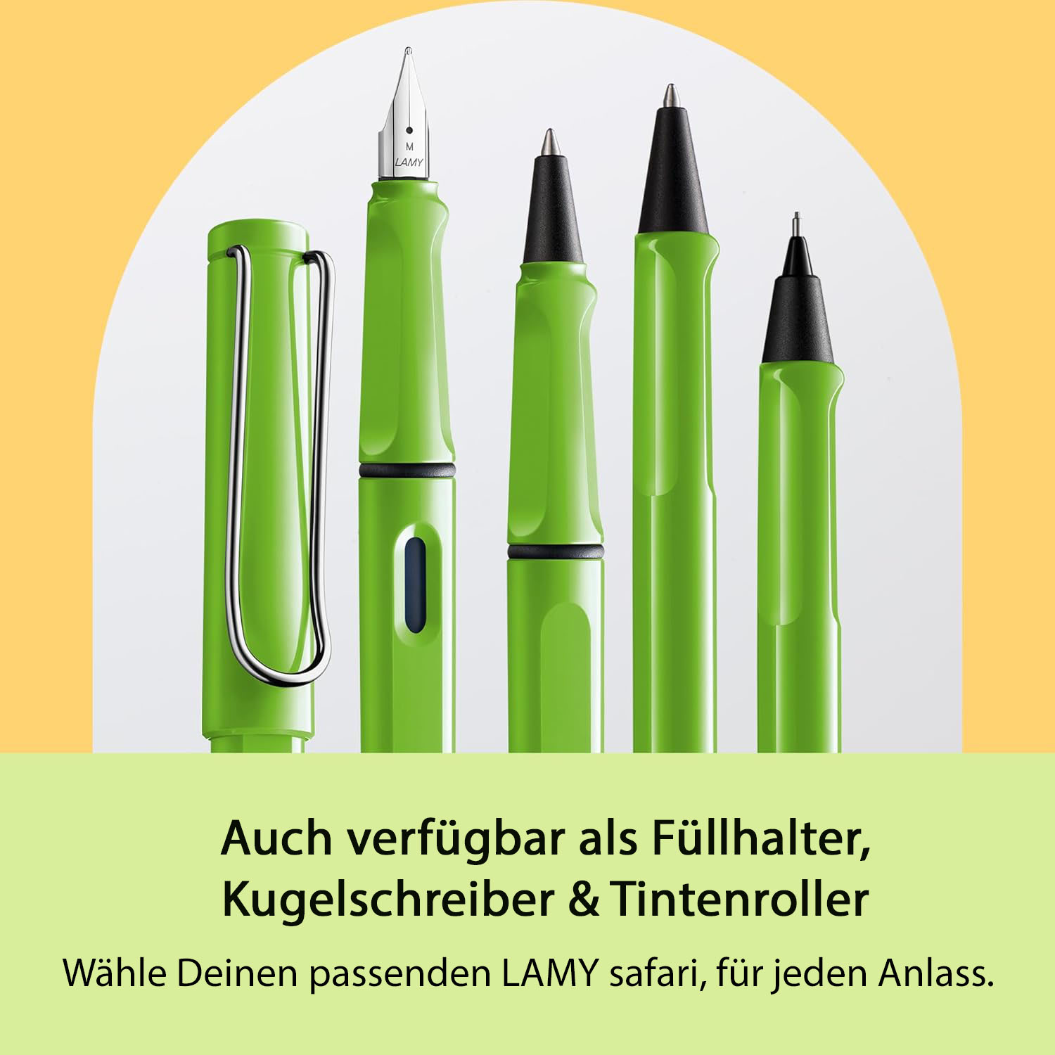 LAMY Druckbleistift Safari GR�N mit Mine 0,5mm und Radie...