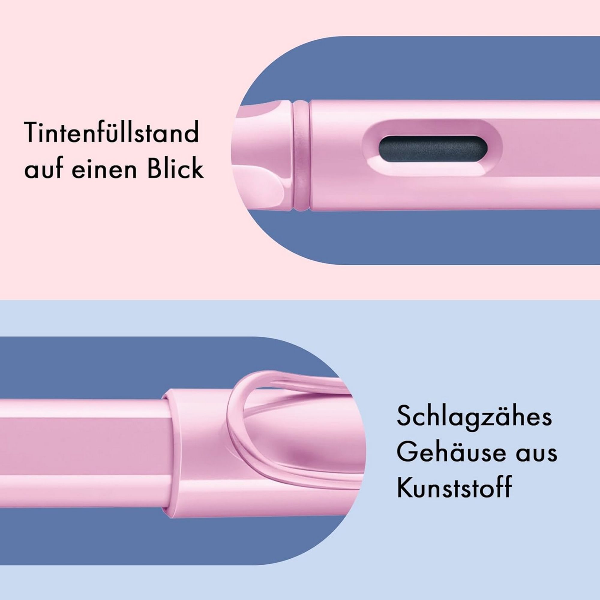 LAMY Safari lightrosa F�ller ergonomischer Griff mit Fed...