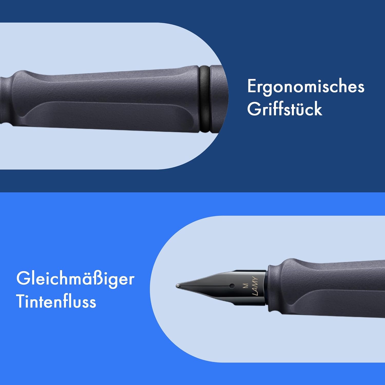 LAMY F�ller Safari 0E2 STEEL Schwarz St�rke LH (EAN 4014...