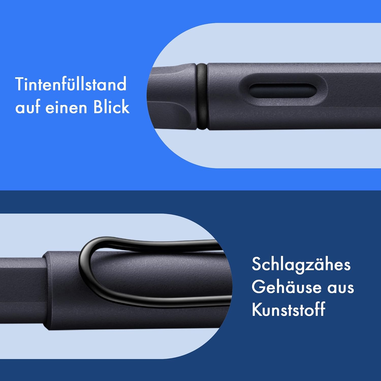 LAMY F�ller Safari 0E2 STEEL Schwarz St�rke LH (EAN 4014...