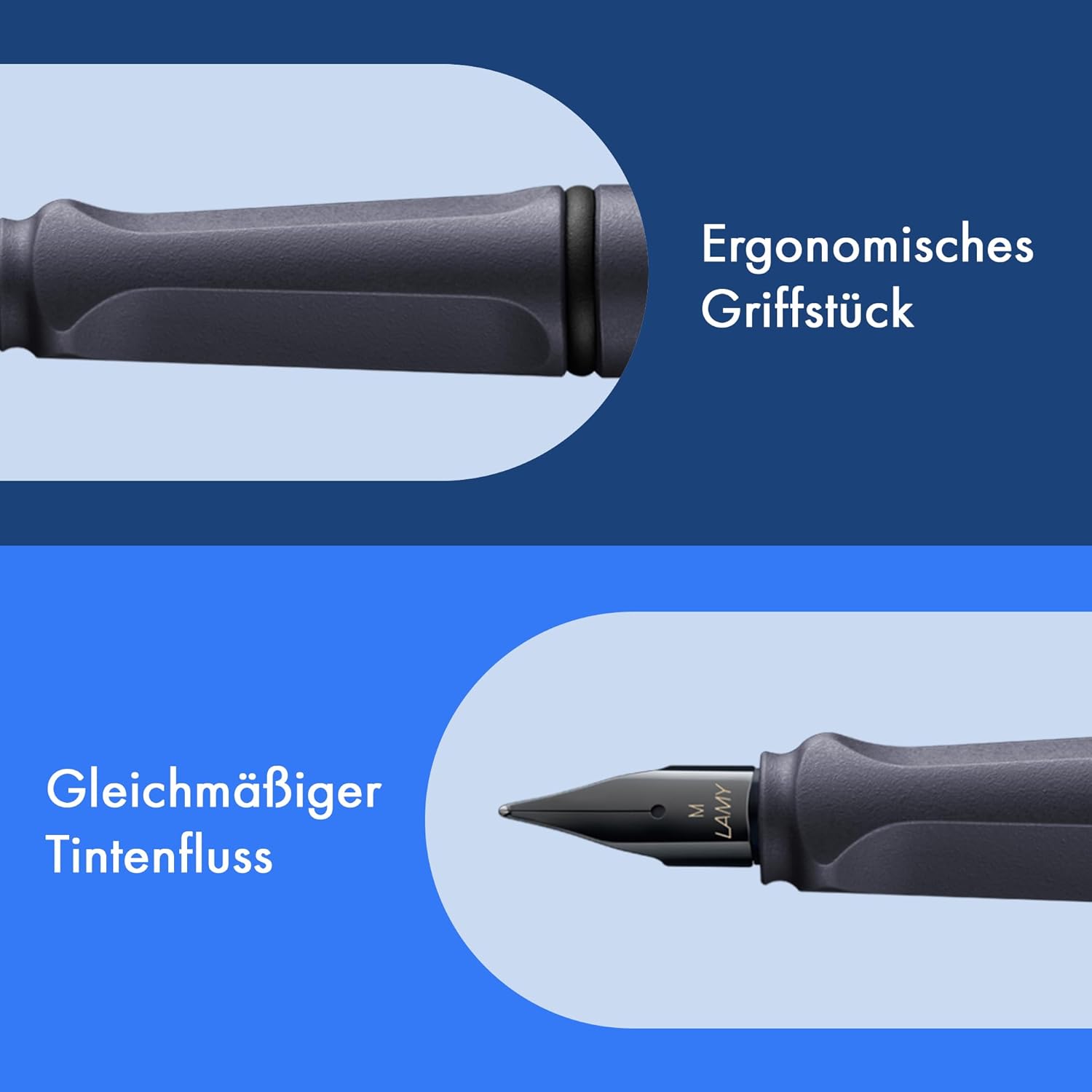 LAMY F�ller Safari 0E2 STEEL Schwarz St�rke M (EAN 40145...