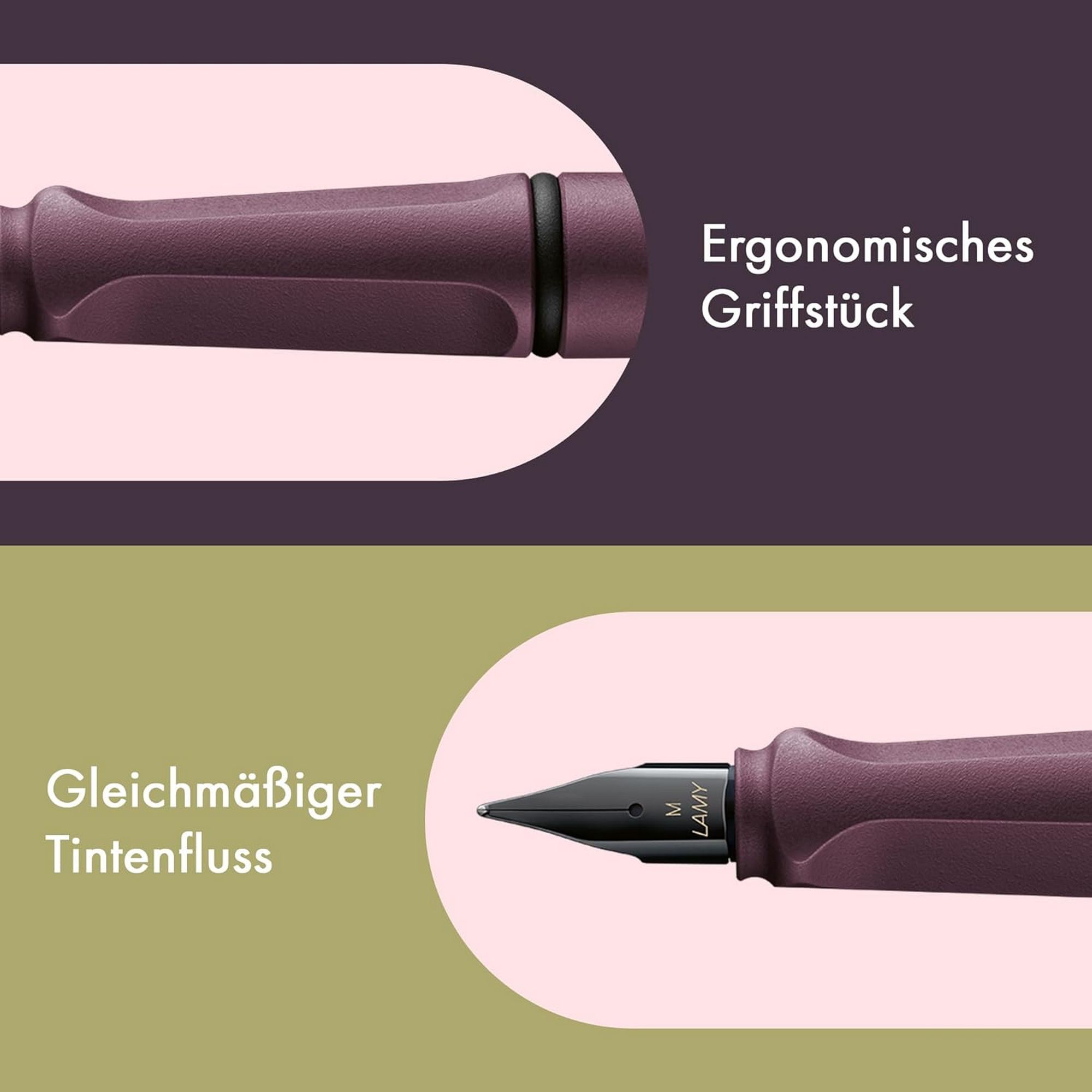 LAMY Safari scarlet F�ller ergonomischer Griff mit Feder...