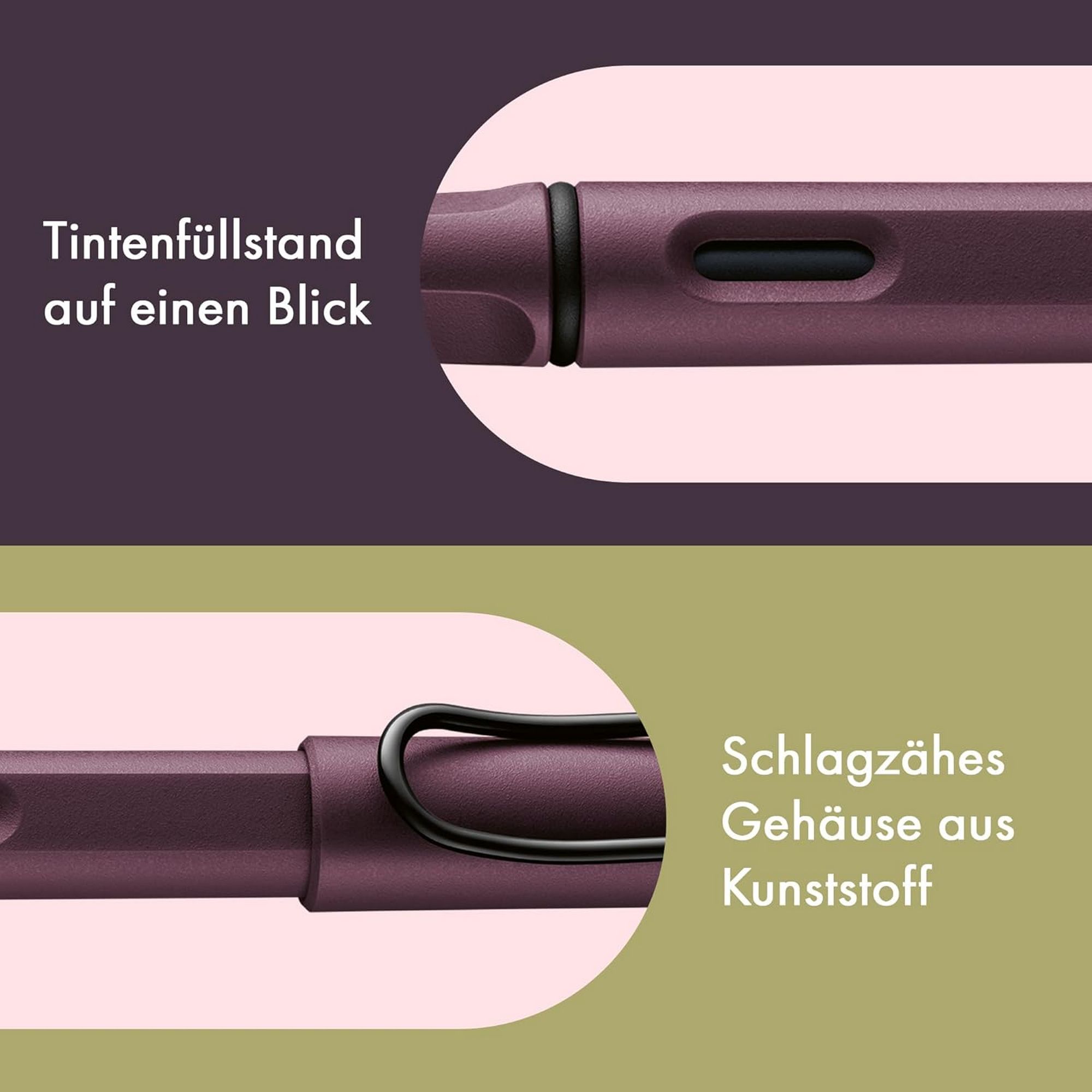 LAMY Safari scarlet F�ller ergonomischer Griff mit Feder...