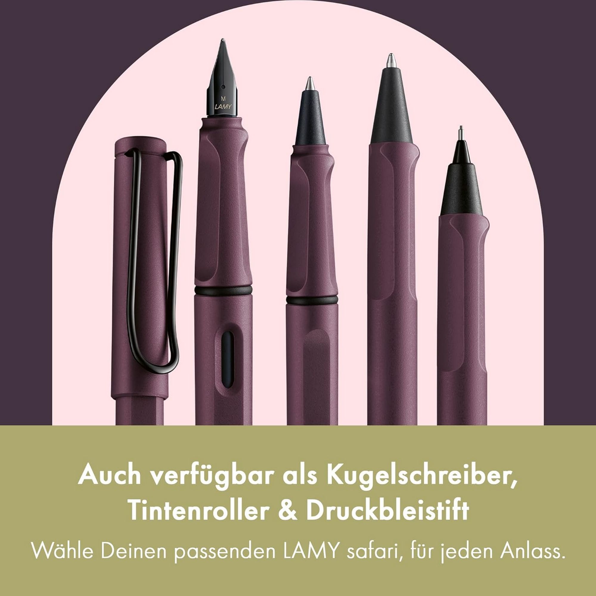 LAMY Safari scarlet F�ller ergonomischer Griff mit Feder...