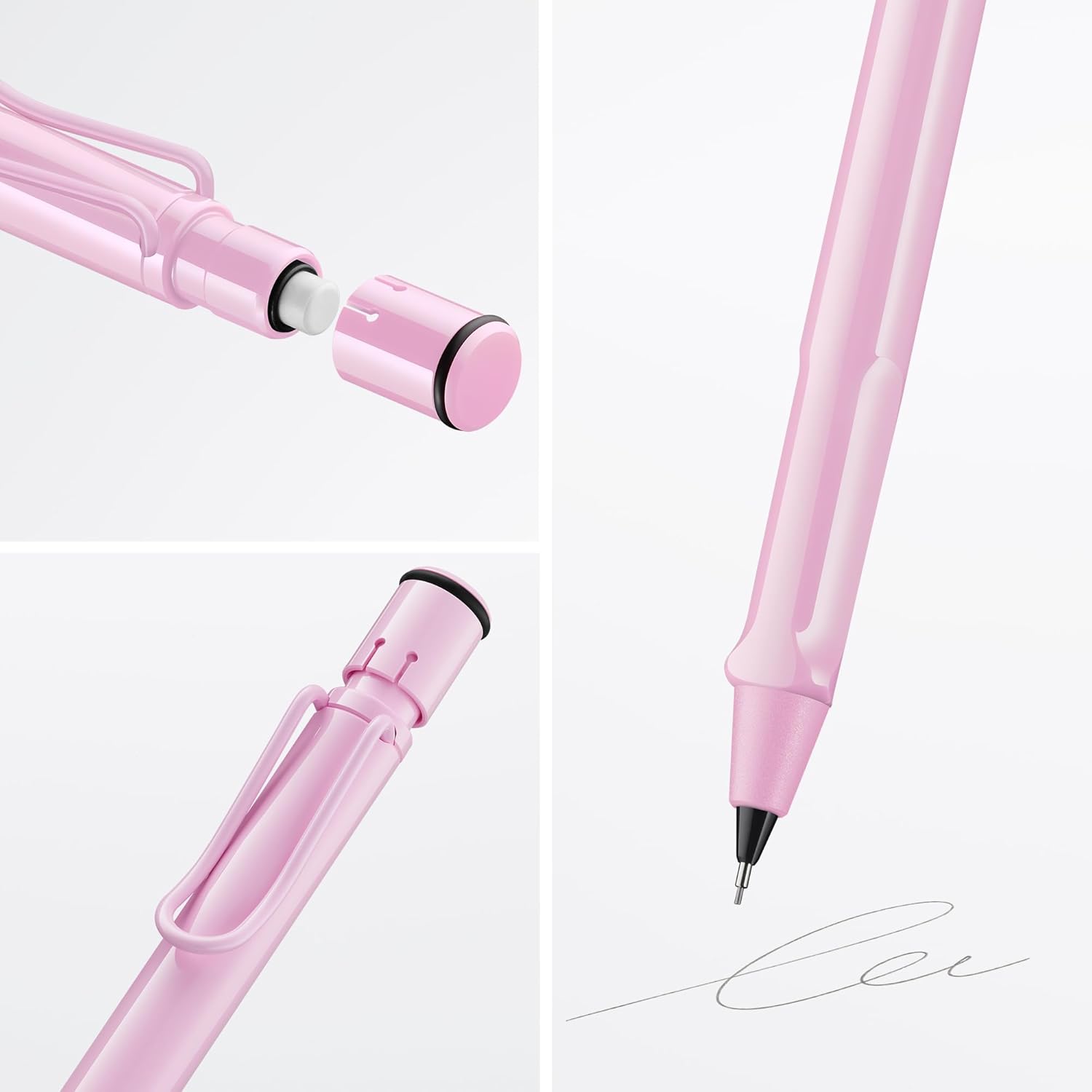 LAMY Druckbleistift Safari LIGHTROSE mit Mine 0,5mm und ...