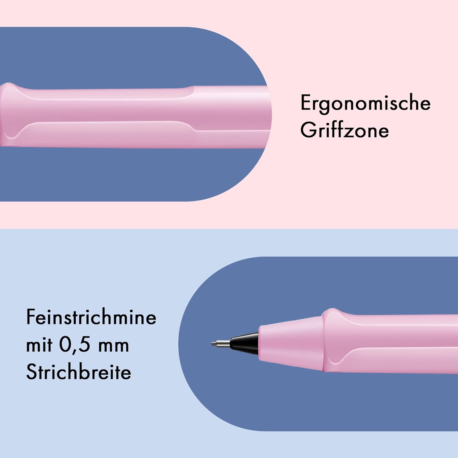 LAMY Druckbleistift Safari LIGHTROSE mit Mine 0,5mm und ...