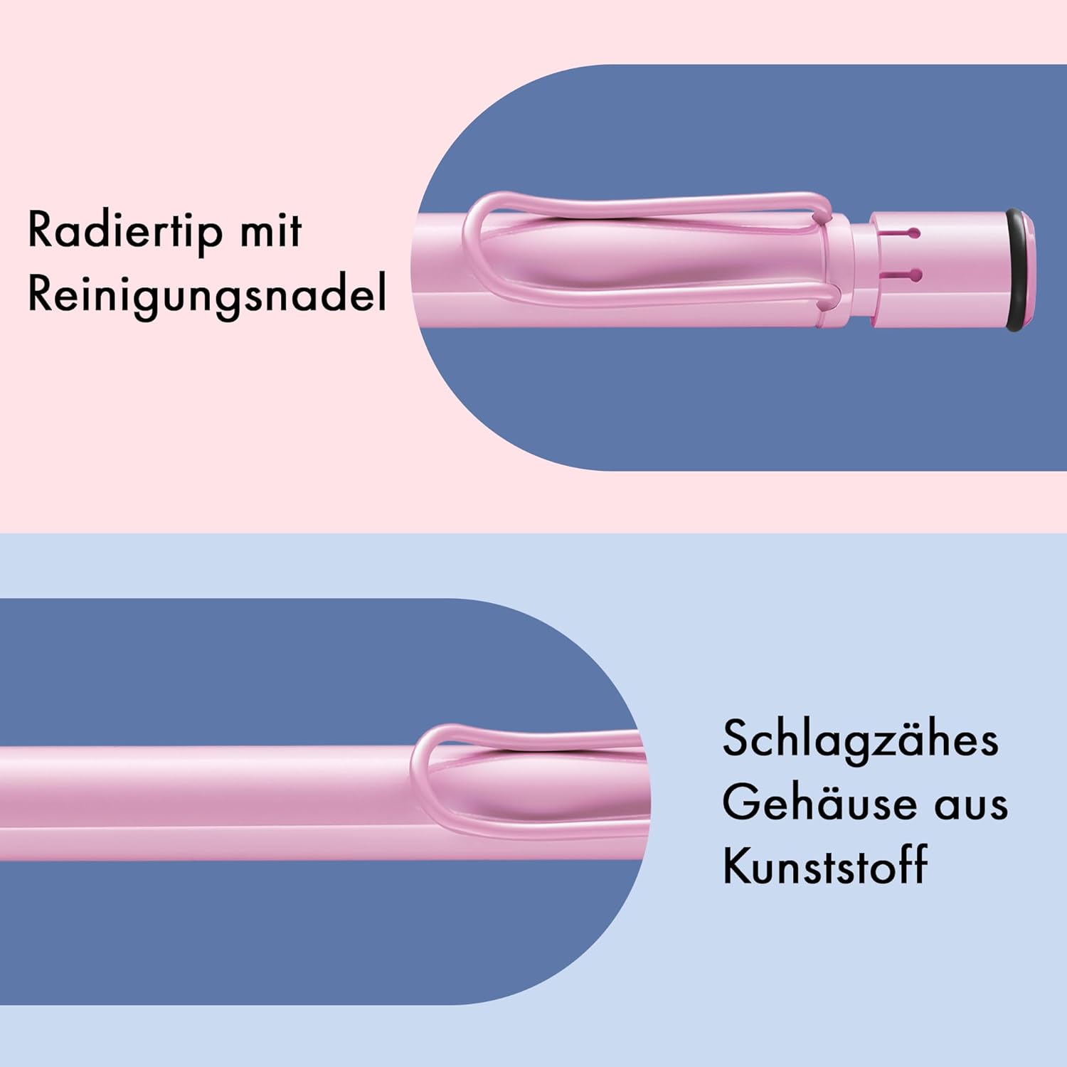 LAMY Druckbleistift Safari LIGHTROSE mit Mine 0,5mm und ...