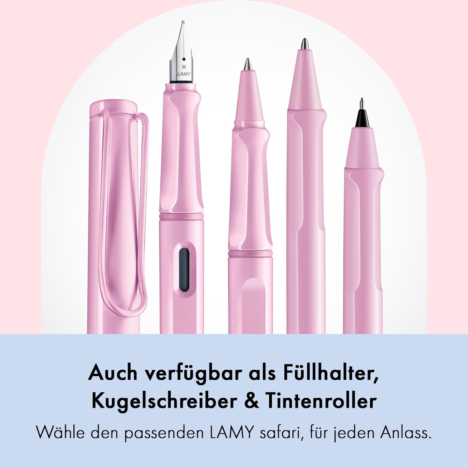 LAMY Druckbleistift Safari LIGHTROSE mit Mine 0,5mm und ...