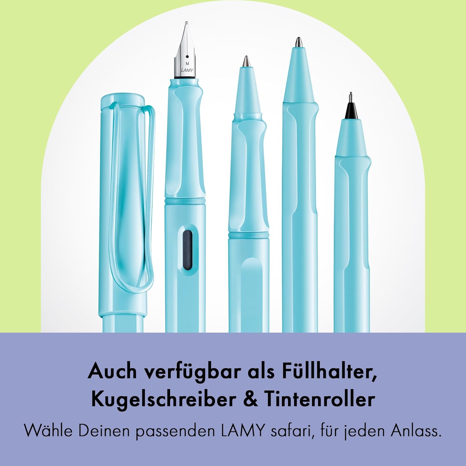 LAMY Druckbleistift Safari AQUASKY mit Mine 0,5mm und Ra...