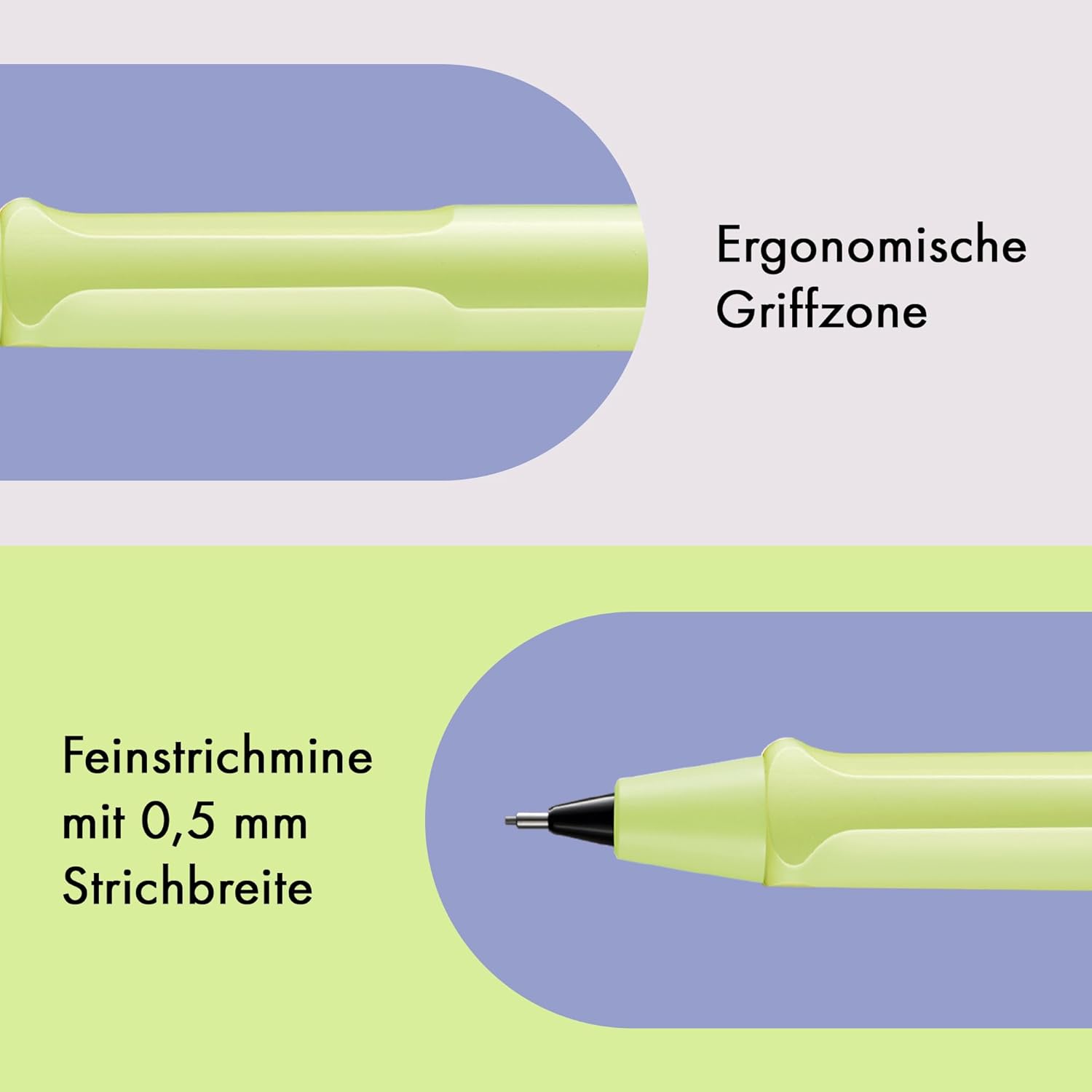 LAMY Druckbleistift Safari SPRINGGREEN mit Mine 0,5mm un...