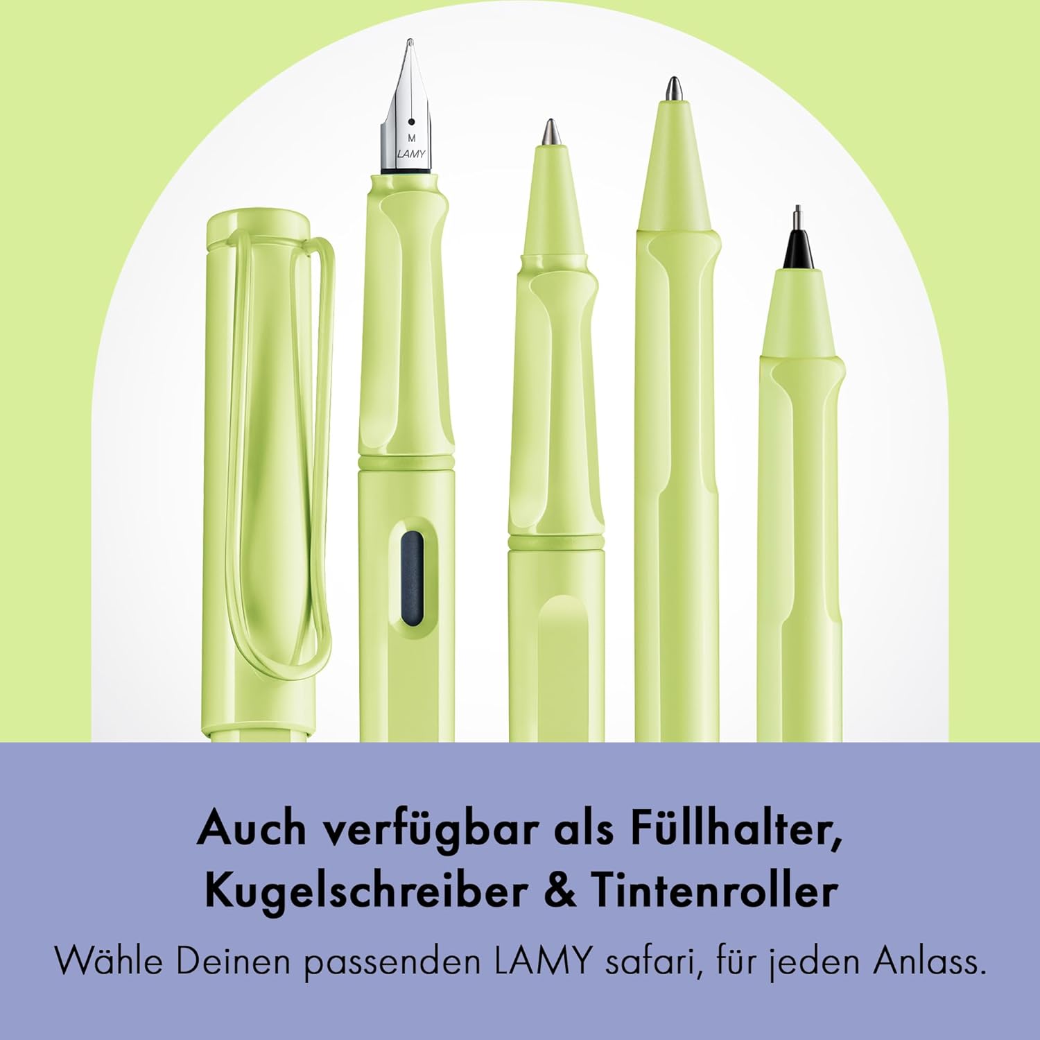 LAMY Druckbleistift Safari SPRINGGREEN mit Mine 0,5mm un...